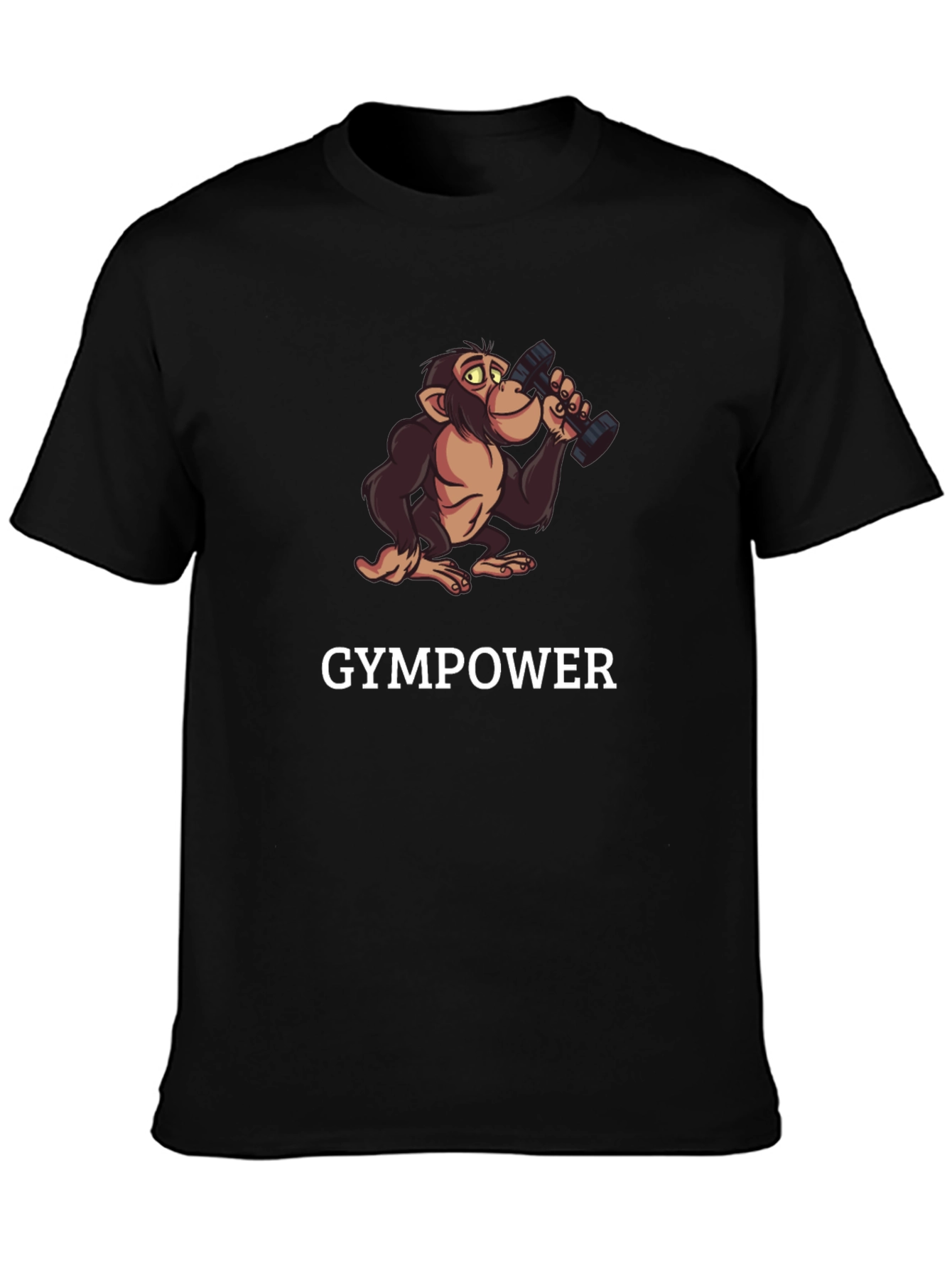 Gympower Monkey Black T-Shirt