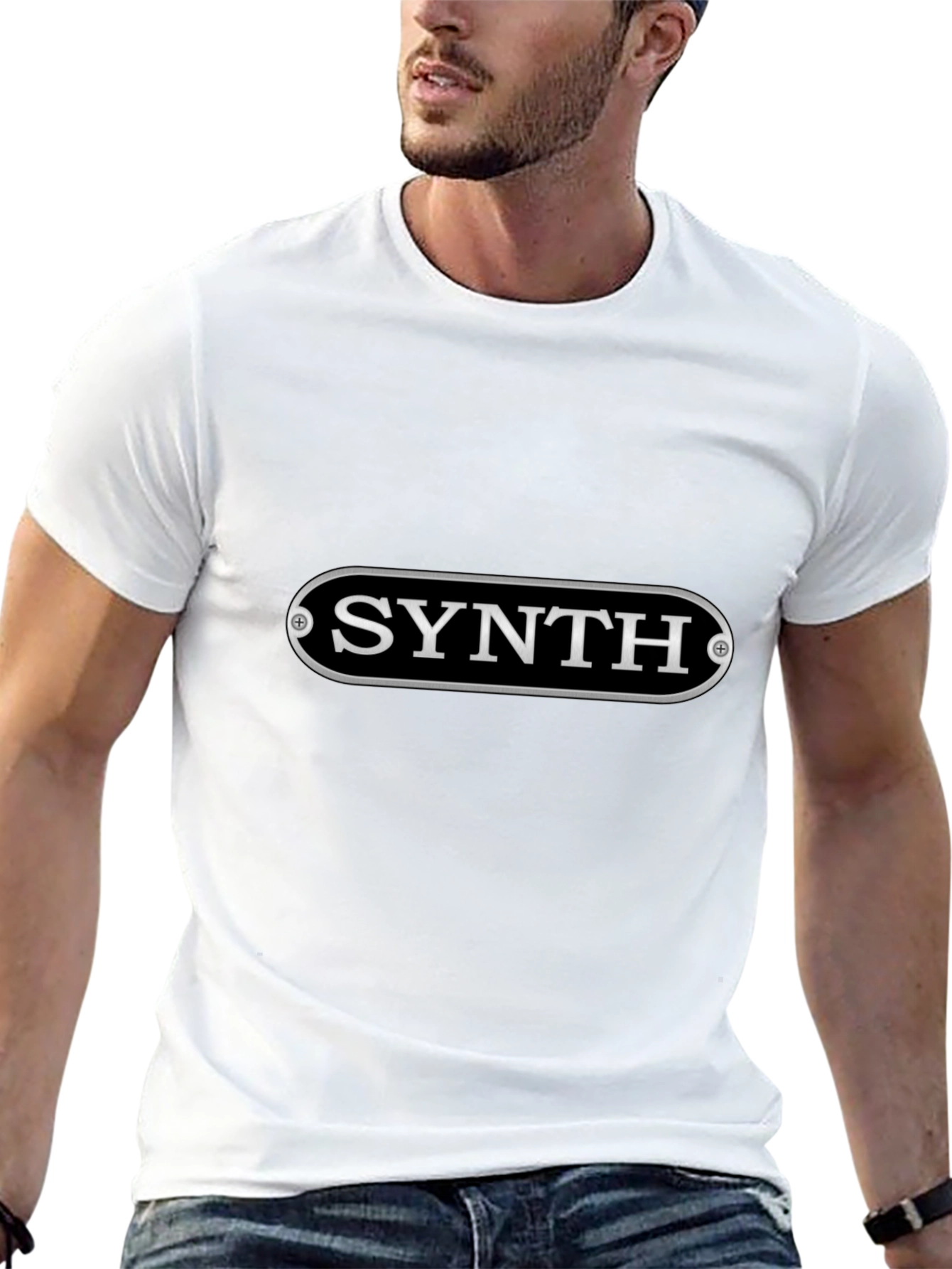 Synth Music Lover Black T-Shirt