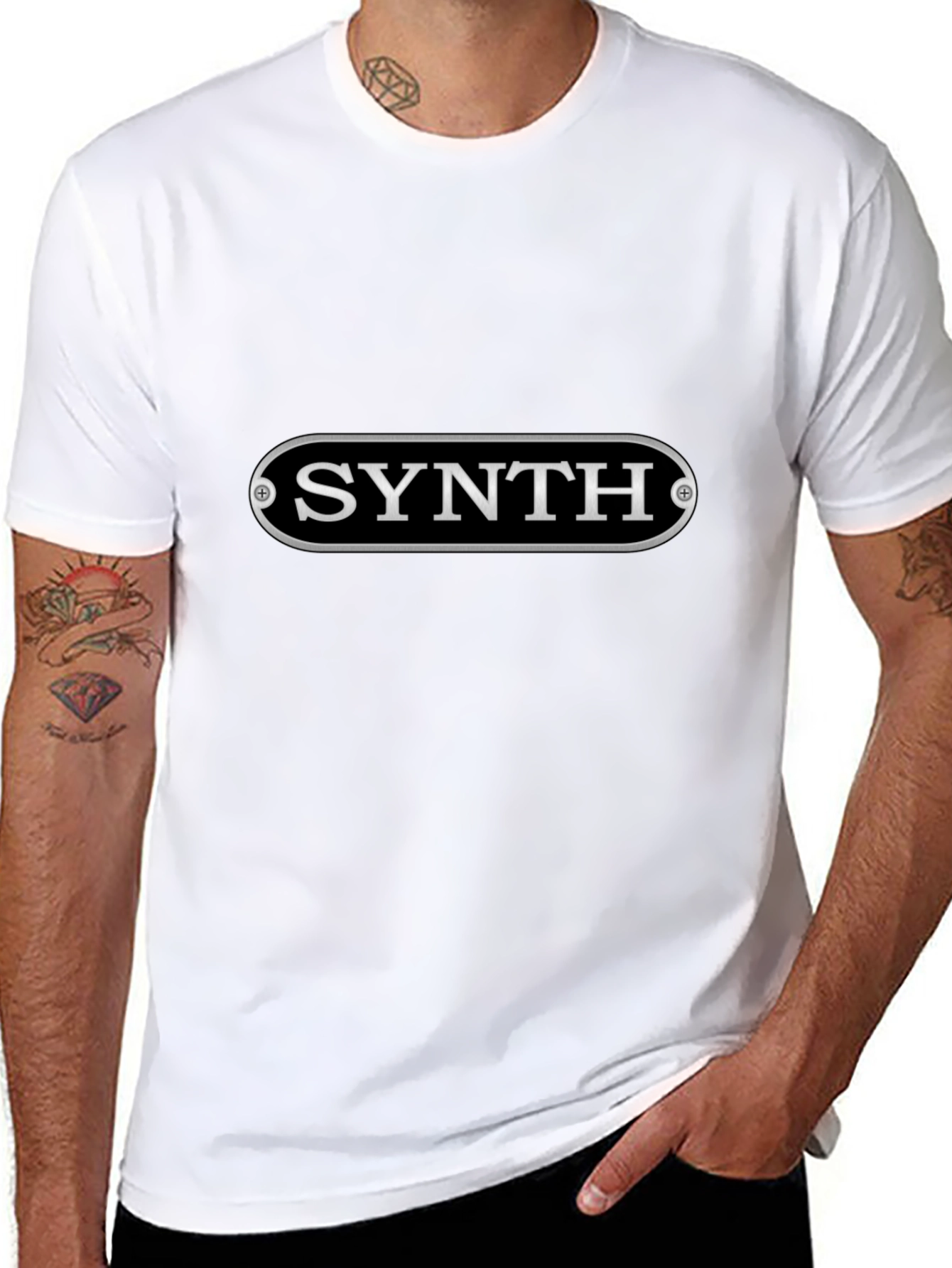 Synth Music Lover Black T-Shirt