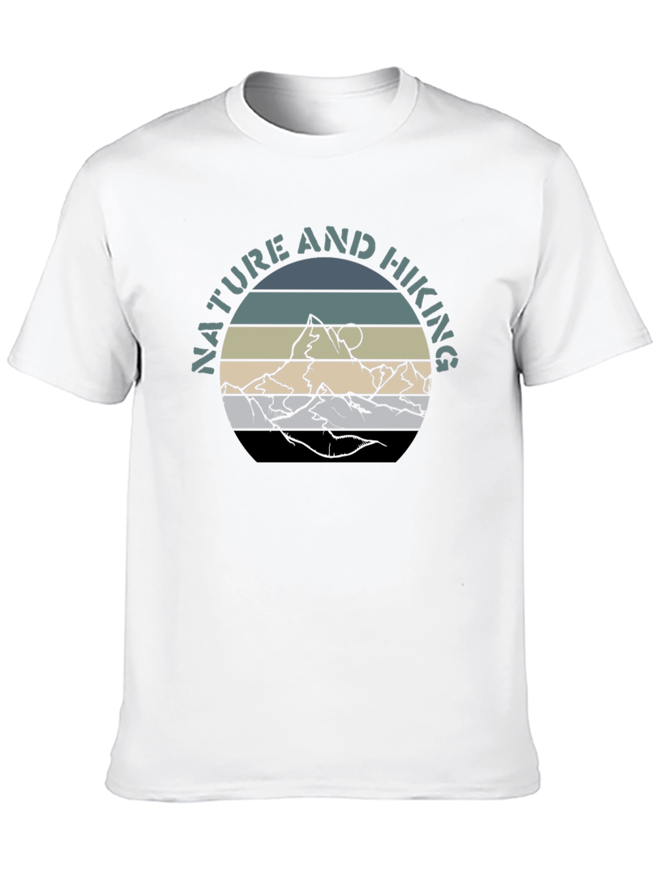 Nature & Hiking Graphic T-Shirt - Mountain Design