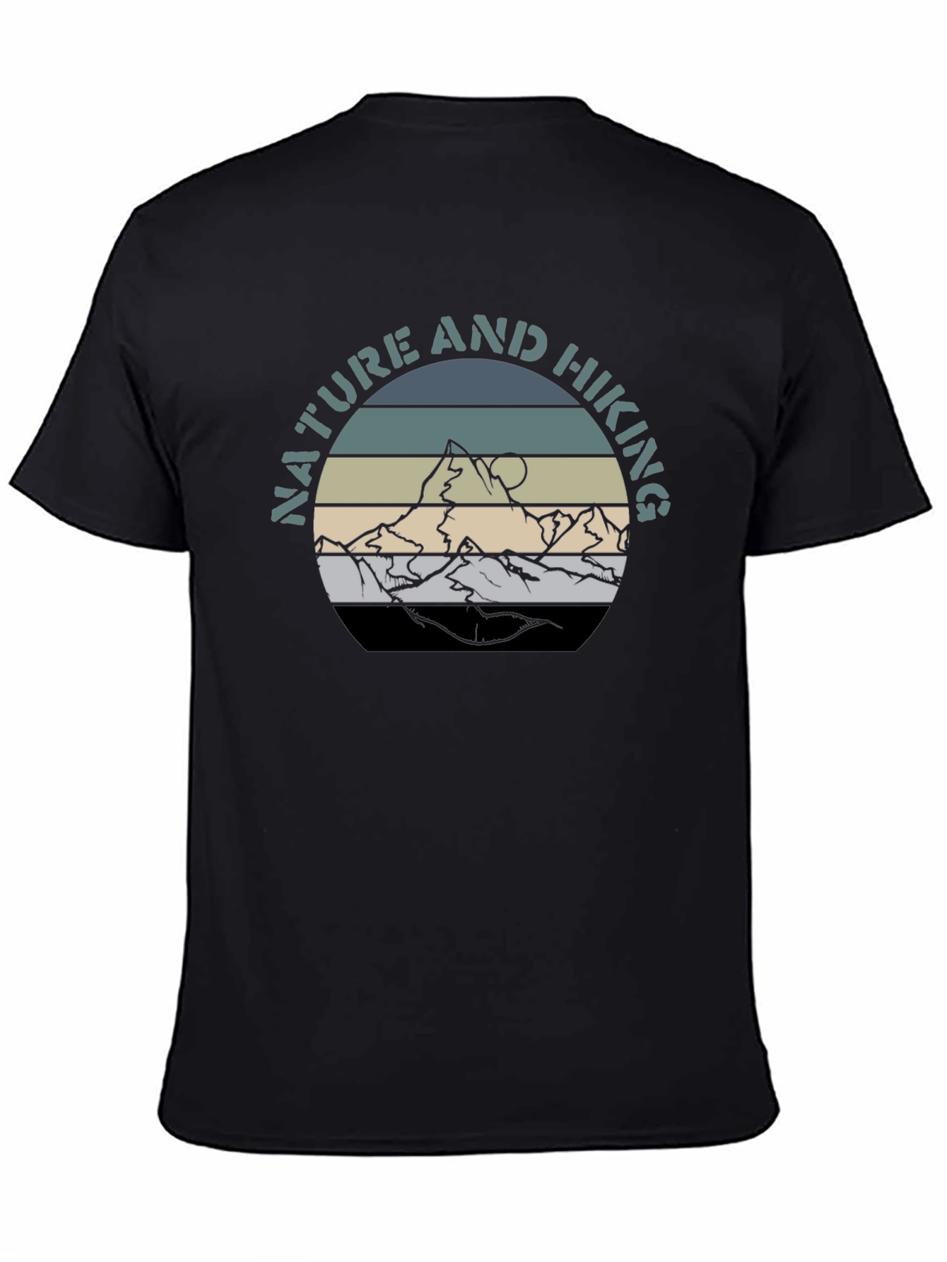 Nature & Hiking Graphic T-Shirt - Mountain Design