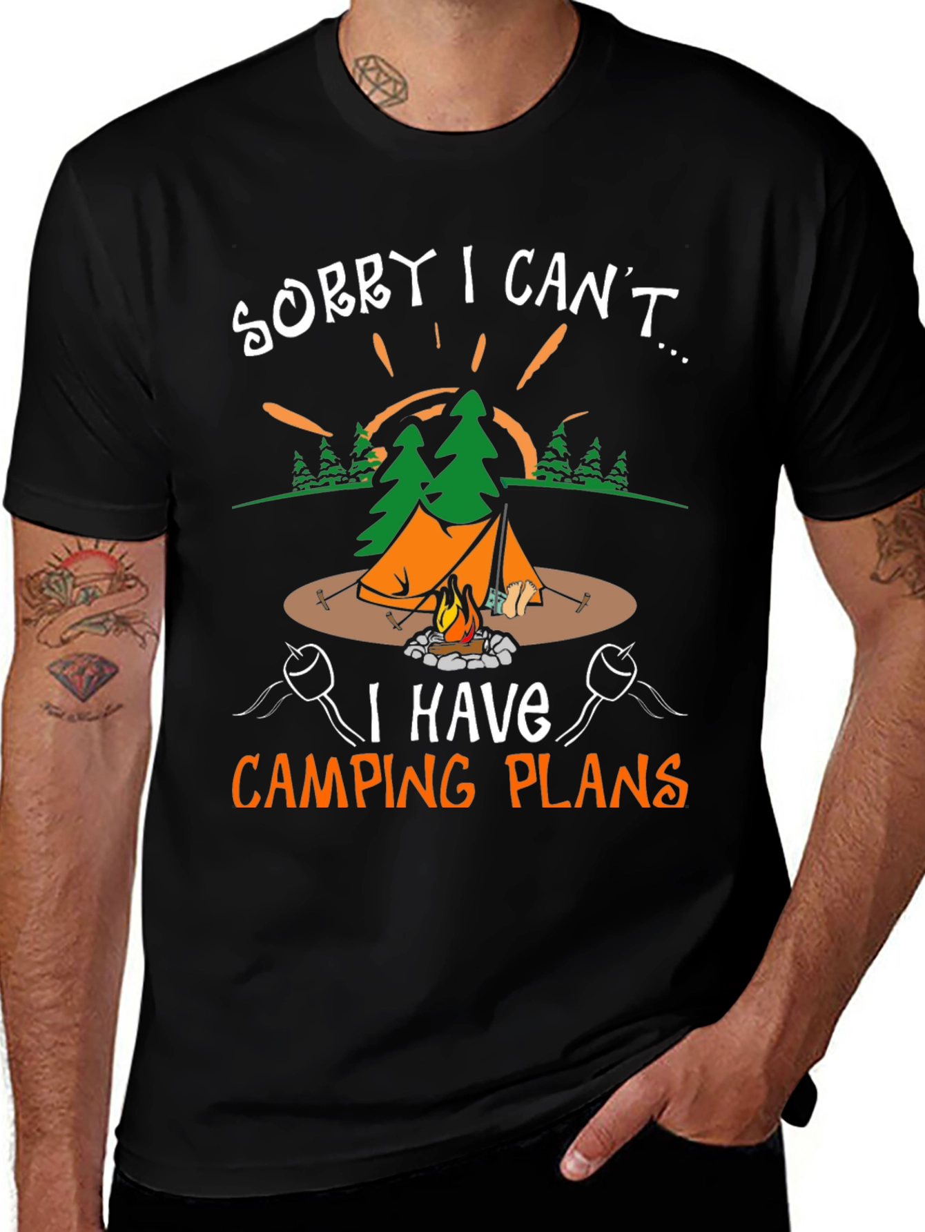 Camping Plans Graphic T-Shirt