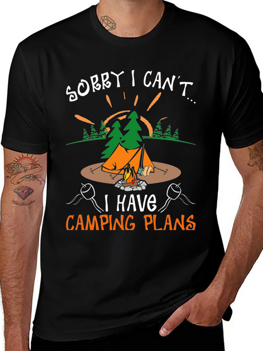 Camping Plans Graphic T-Shirt