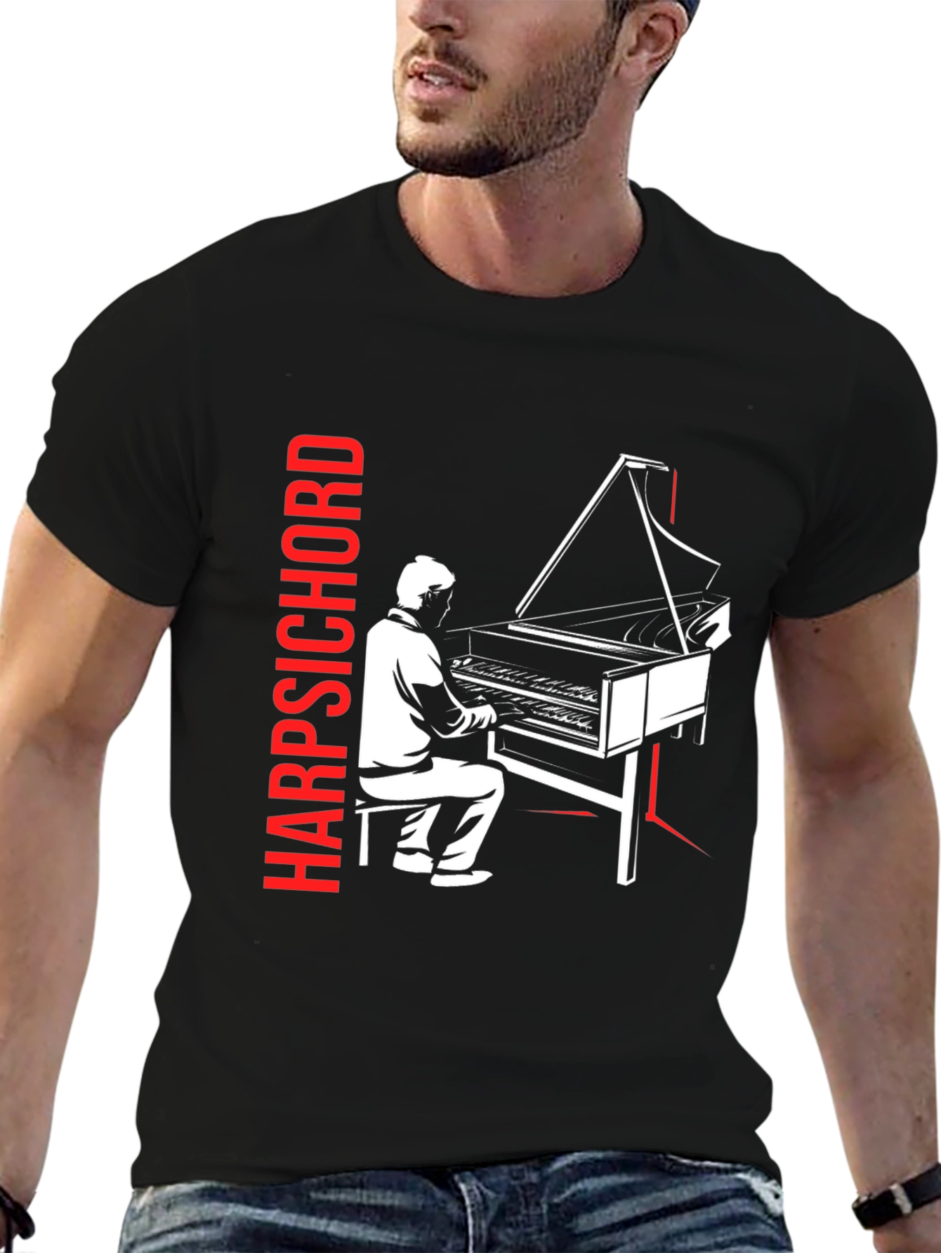 Harpsichord T-Shirt - Music Lover Tee
