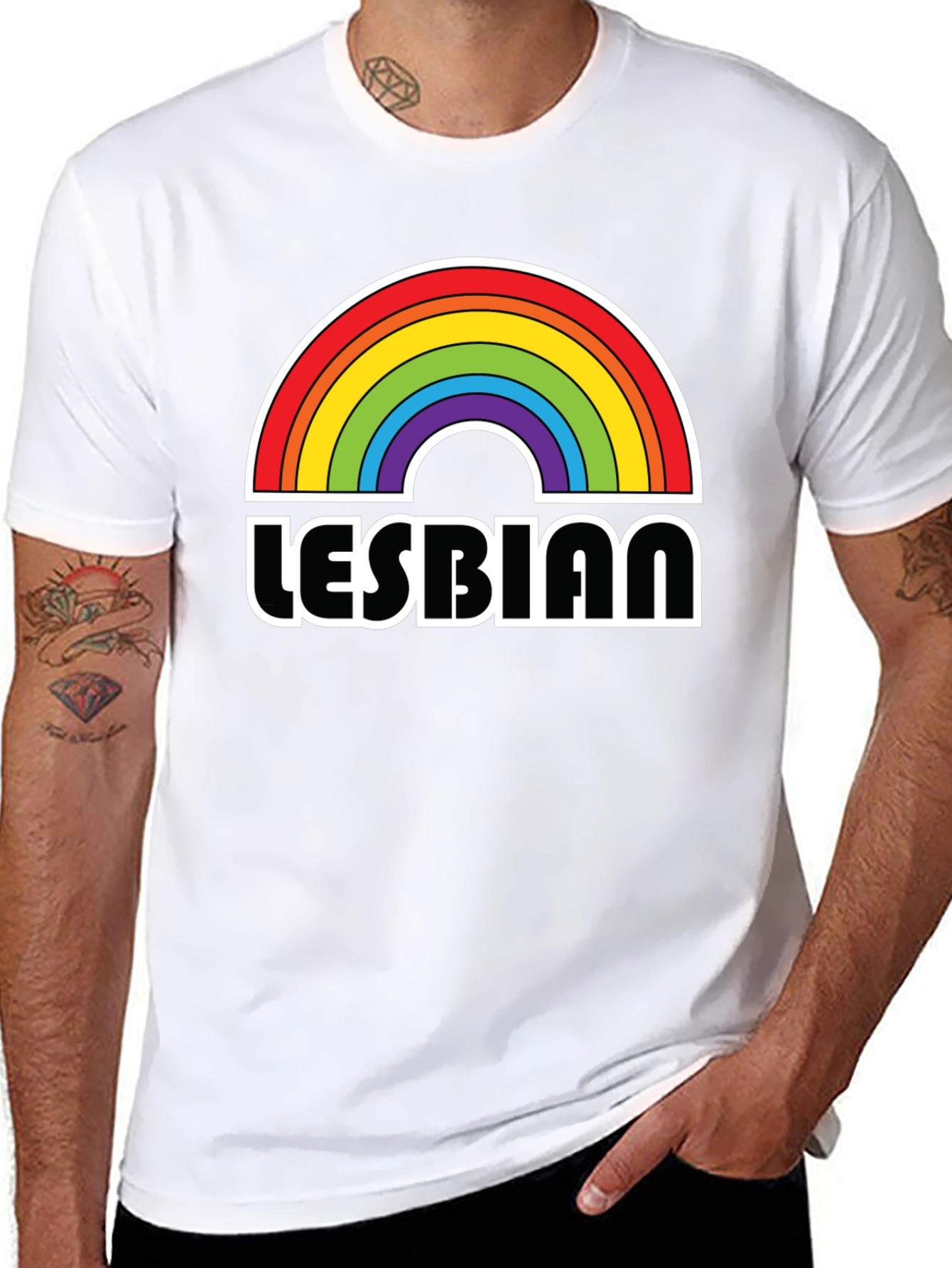 Lesbian Pride Rainbow T-Shirt