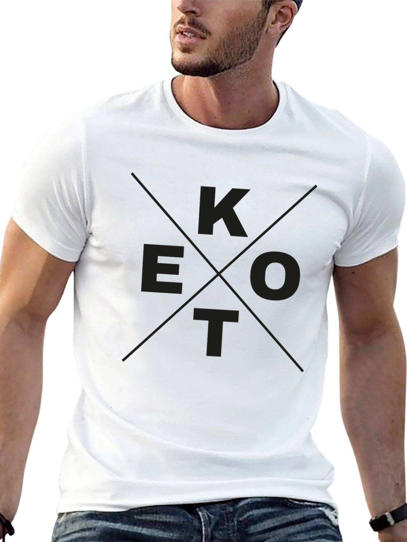 K E O T Black Graphic Tee Shirt