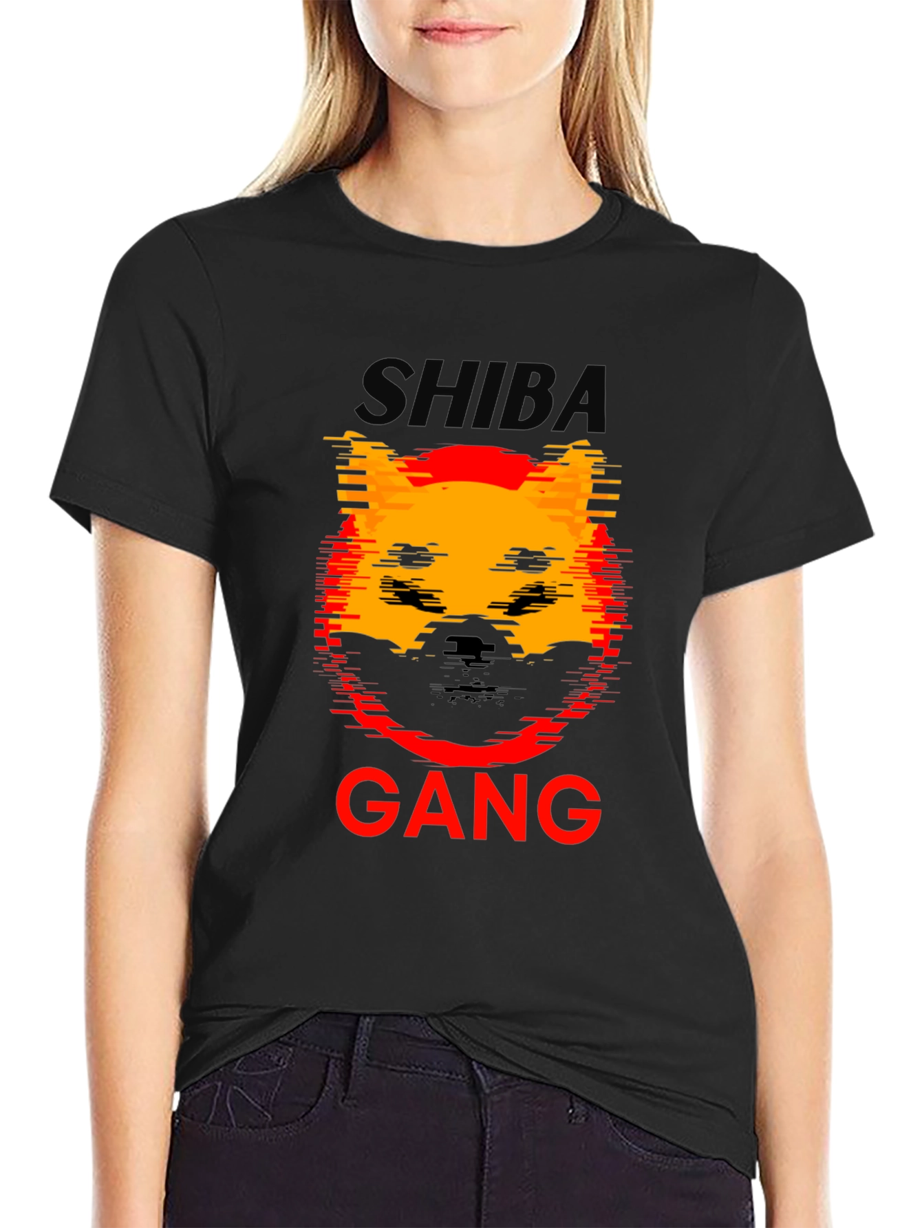 Shiba Gang Black T-Shirt - Unique Graphic Tee