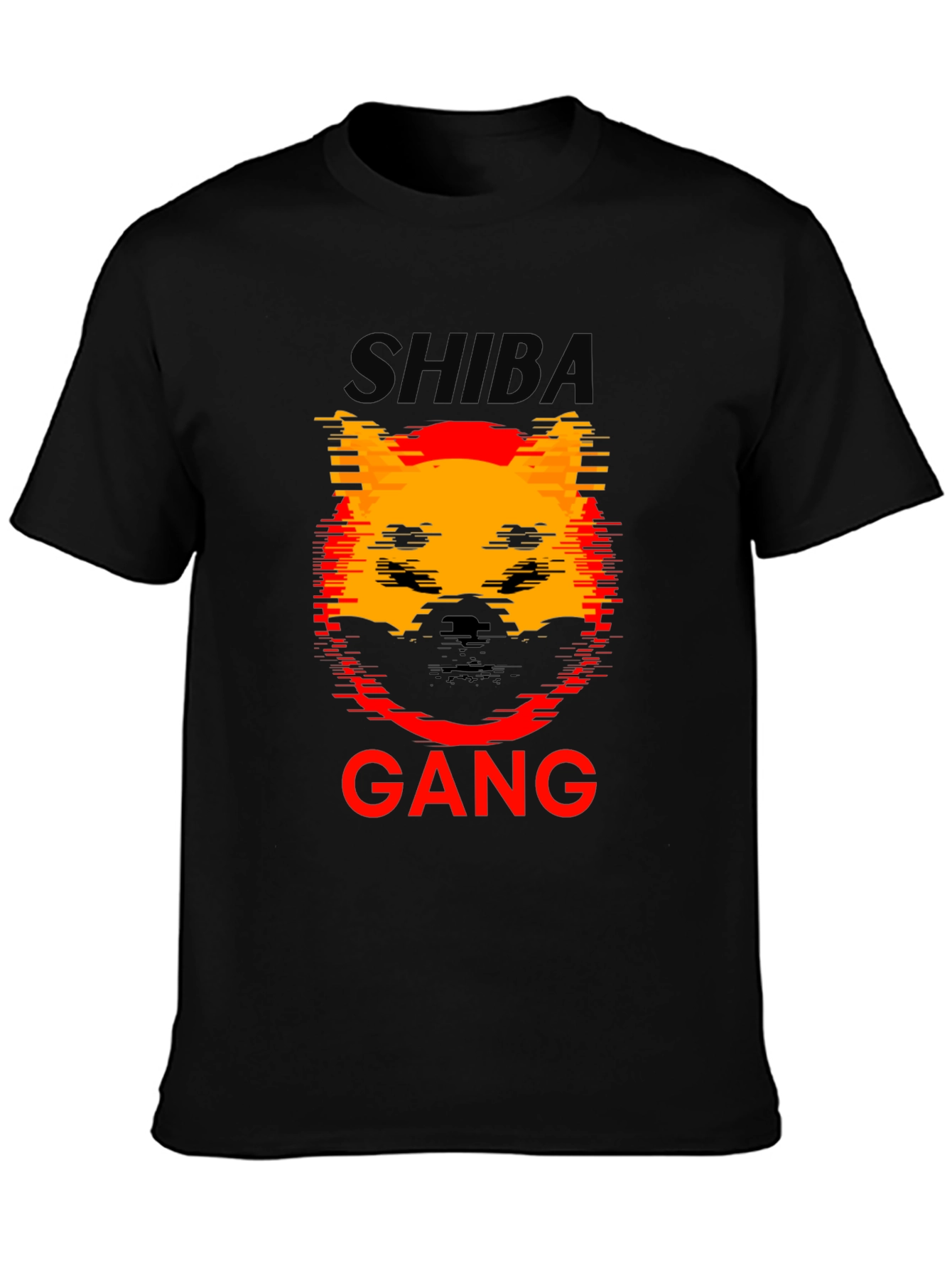 Shiba Gang Black T-Shirt - Unique Graphic Tee