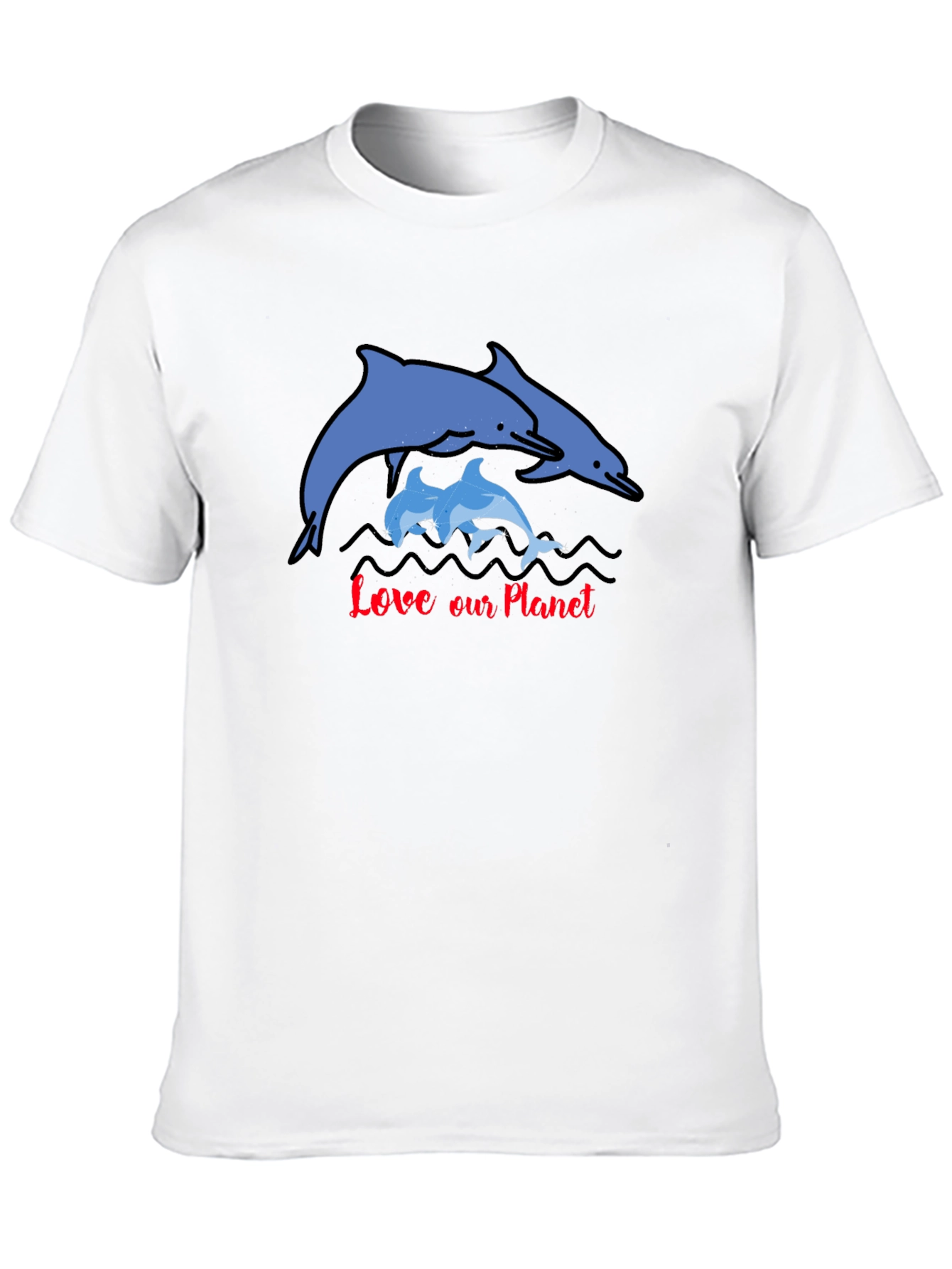 Love Our Planet Dolphin Graphic Tee