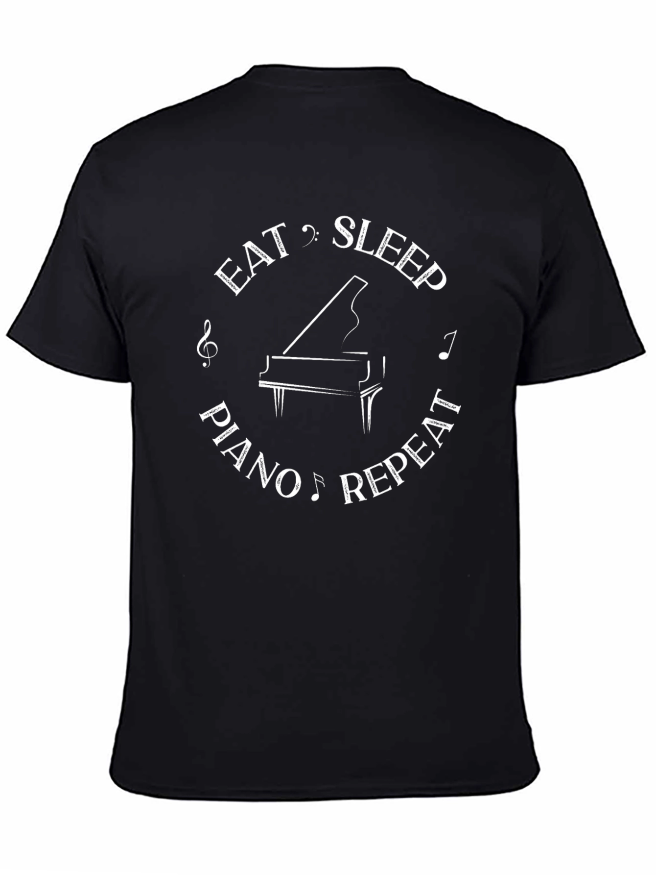 Eat Sleep Piano Repeat T-Shirt - Musicians Gift