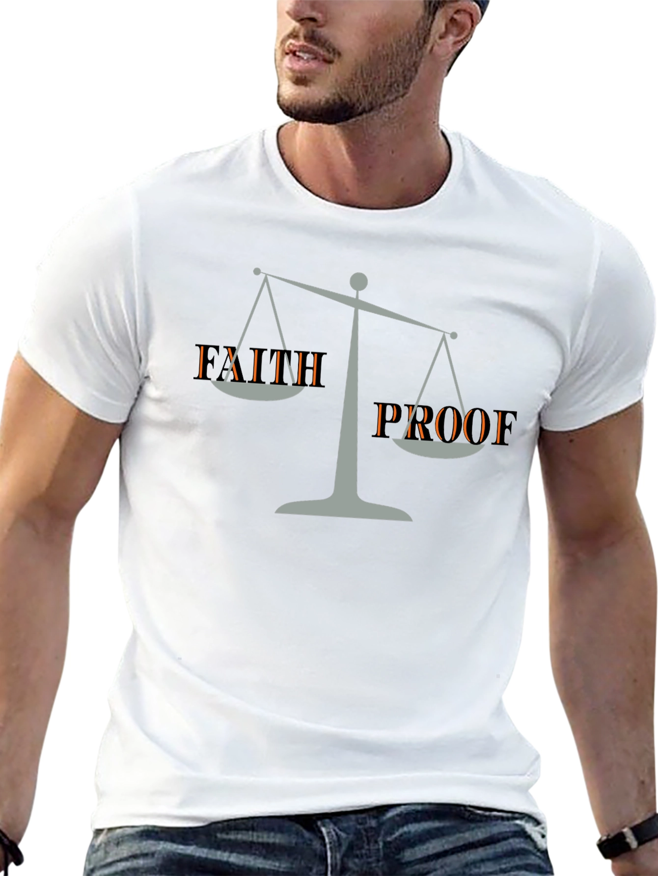 Faith Proof Graphic Tee - Mens Black T-Shirt