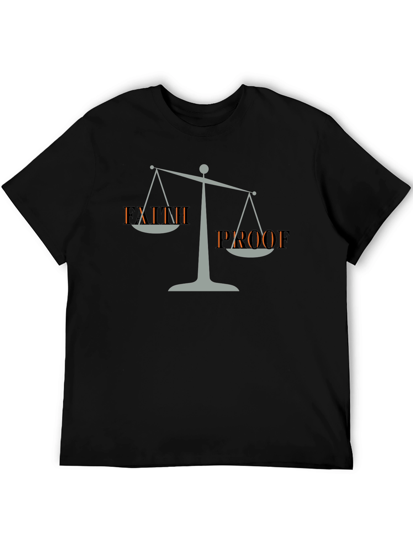 Faith Proof Graphic Tee - Mens Black T-Shirt