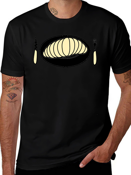 Croissant Graphic Tee - Unique Foodie Fashion
