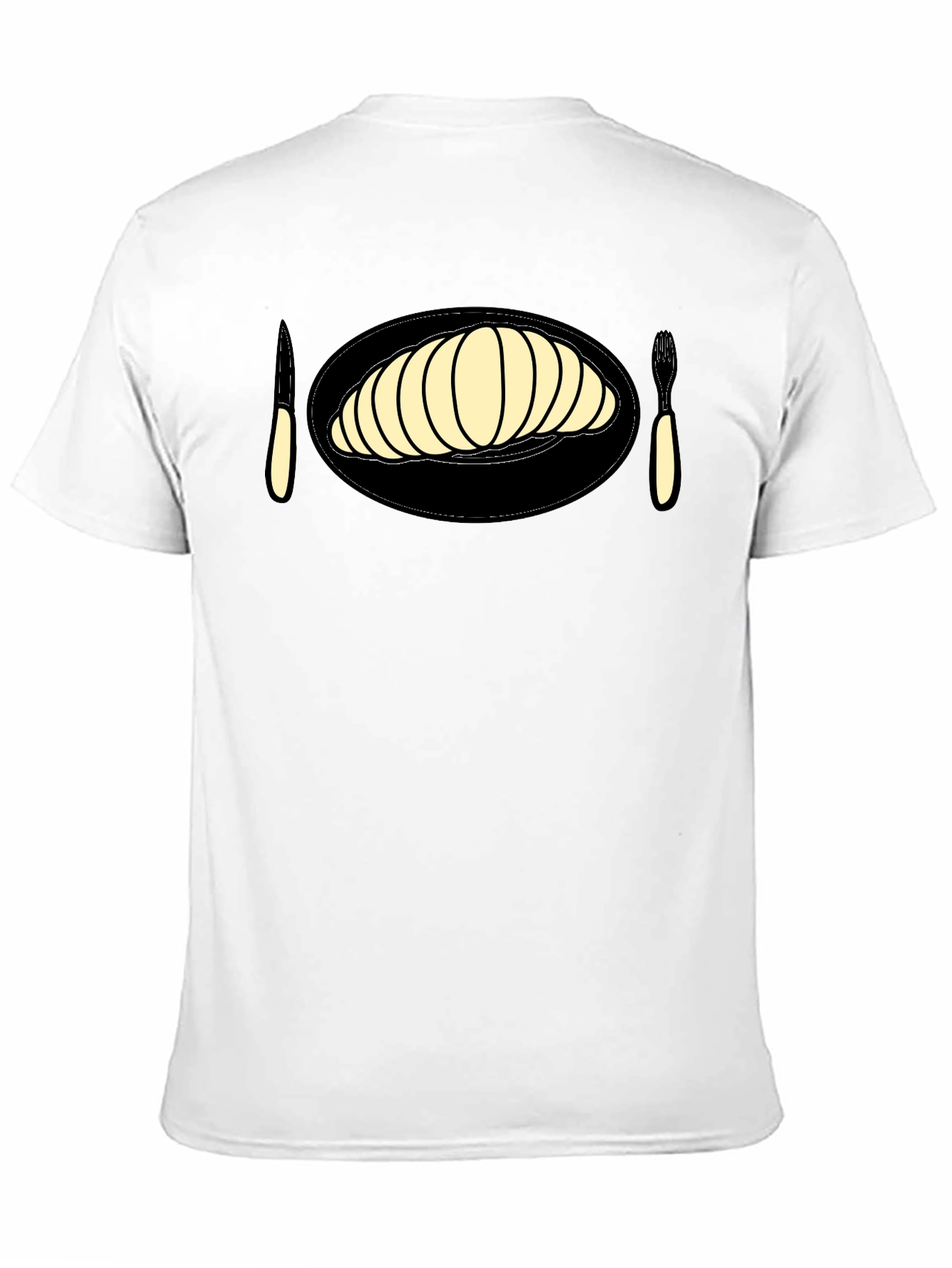 Croissant Graphic Tee - Unique Foodie Fashion