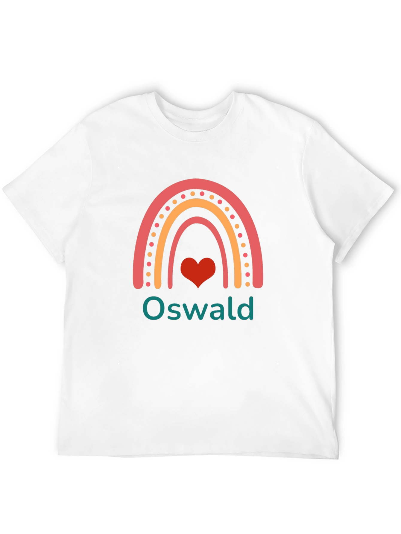 Oswald Rainbow Heart T-Shirt