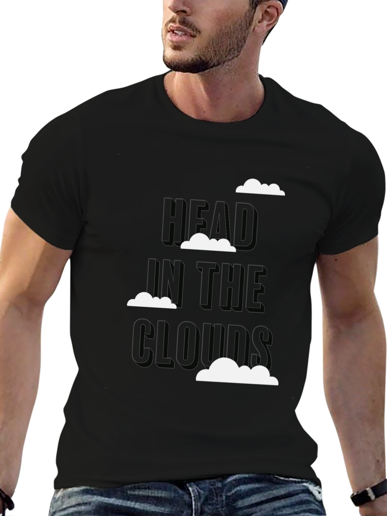 Head in the Clouds Graphic Tee - Black