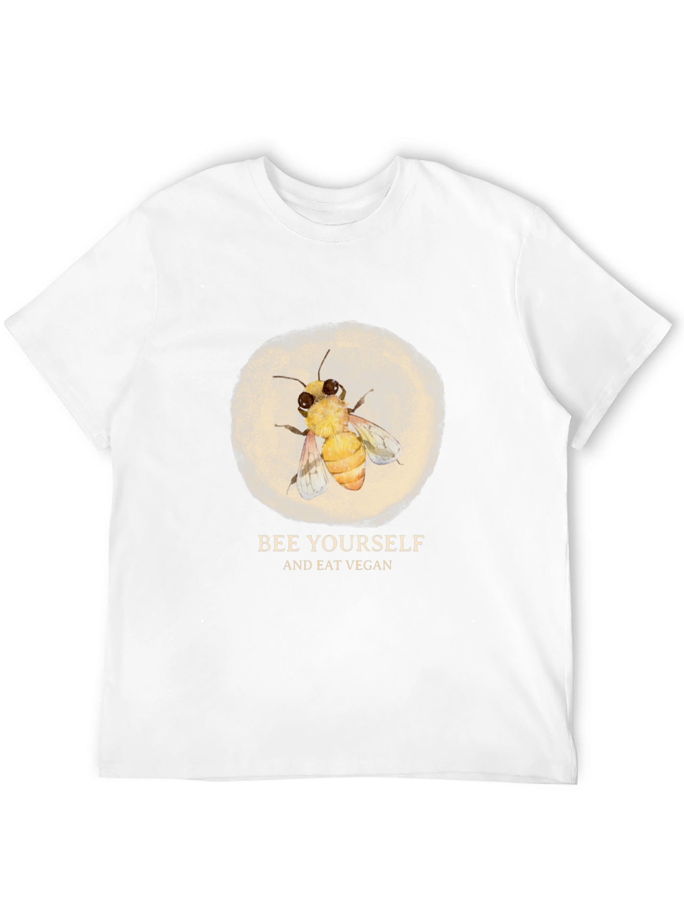 Bee Yourself Vegan T-Shirt - Black Graphic Tee