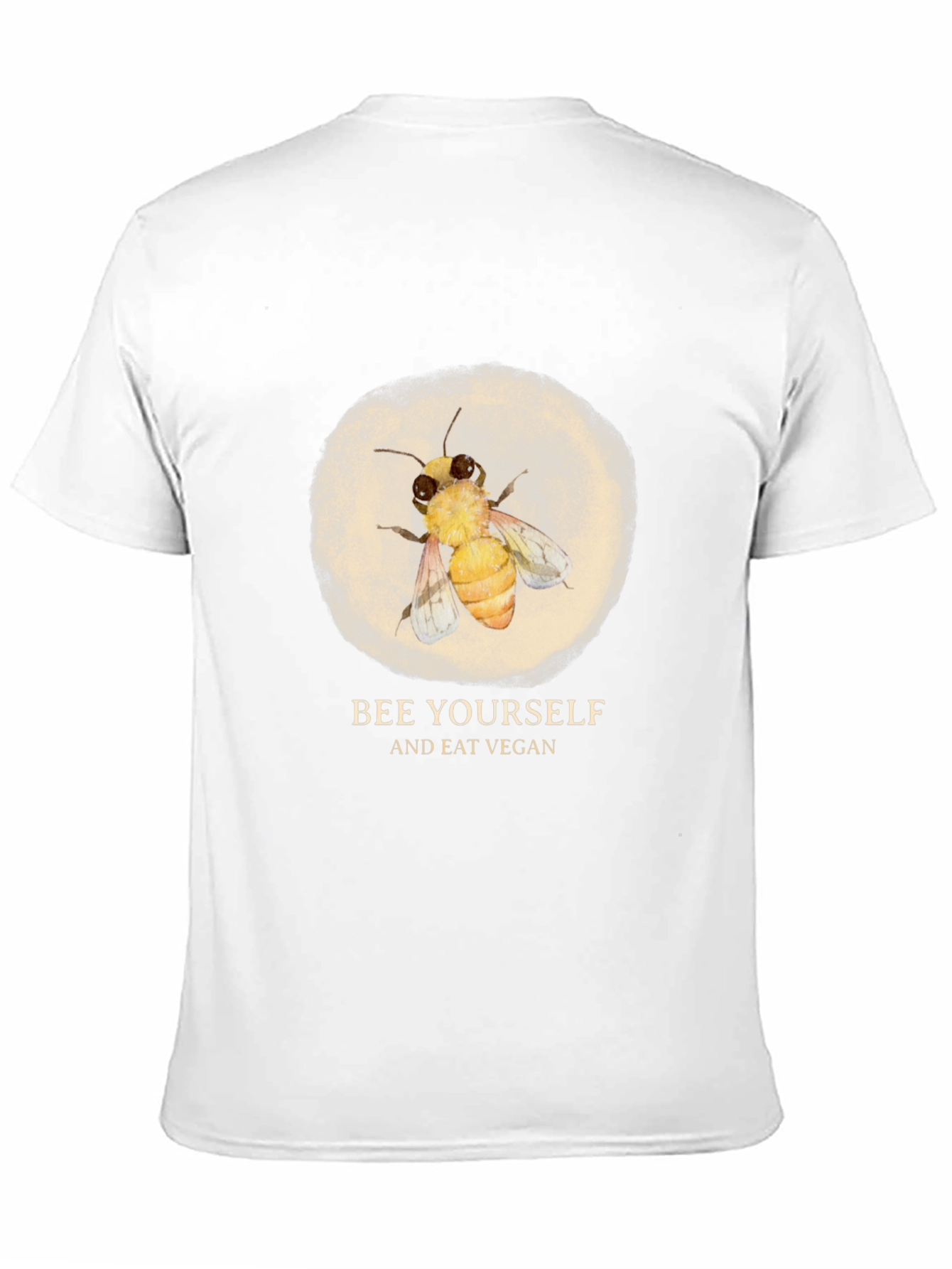 Bee Yourself Vegan T-Shirt - Black Graphic Tee