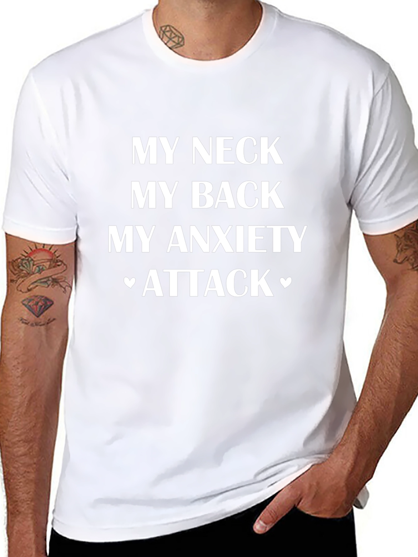 My Neck My Back My Anxiety Attack Funny Tee