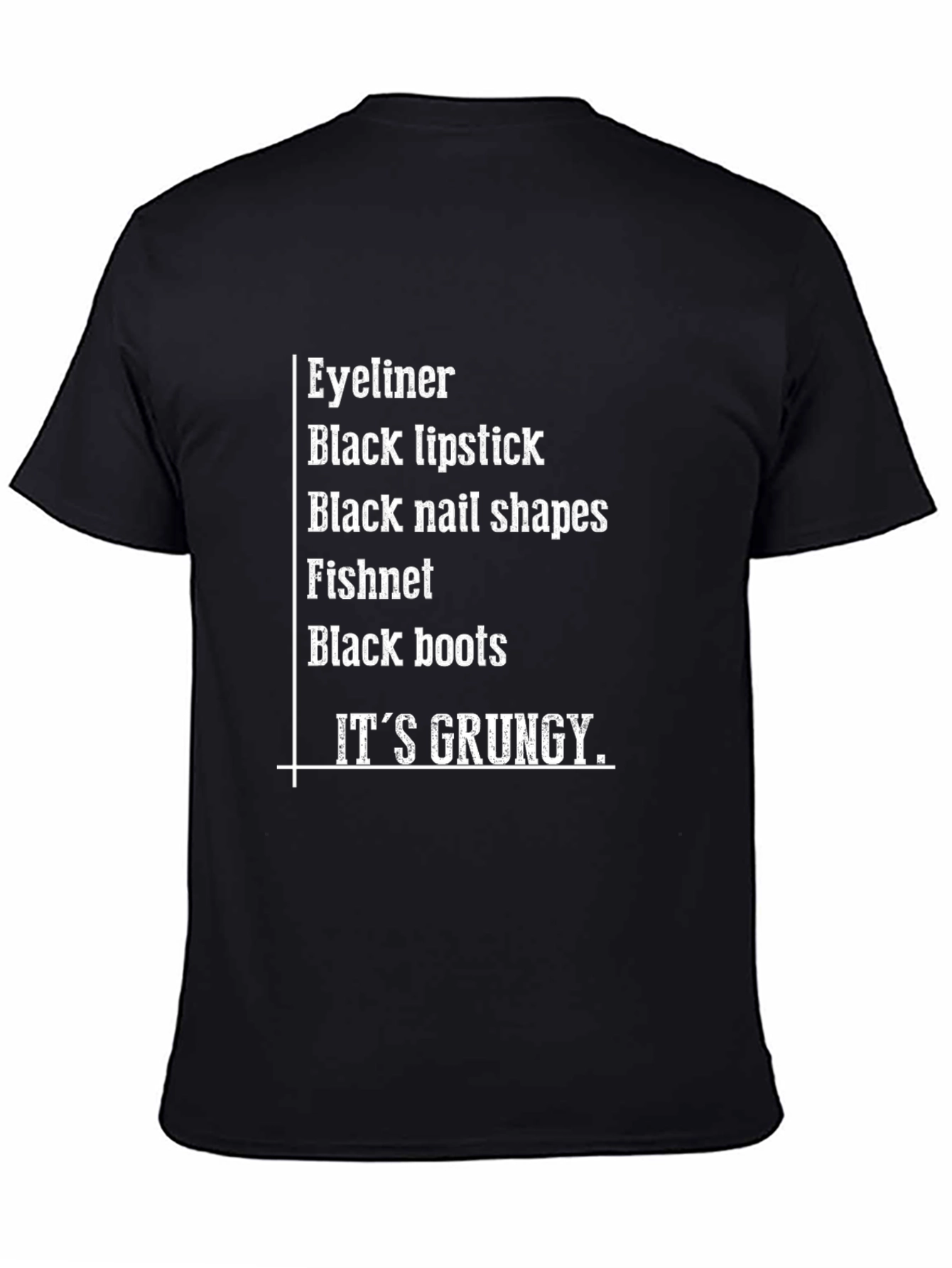 Grunge Aesthetic T-Shirt - Eyeliner Boots
