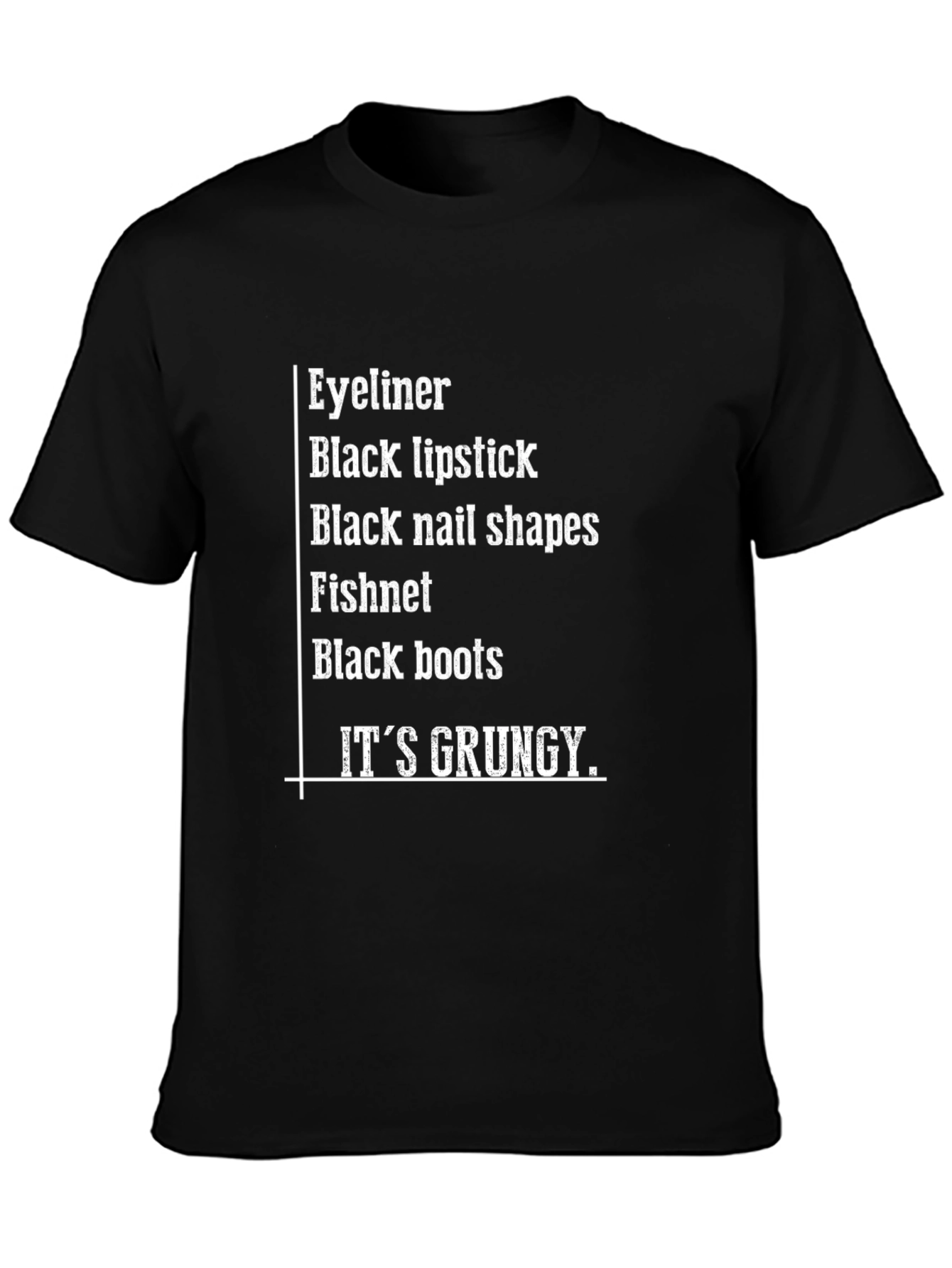 Grunge Aesthetic T-Shirt - Eyeliner Boots