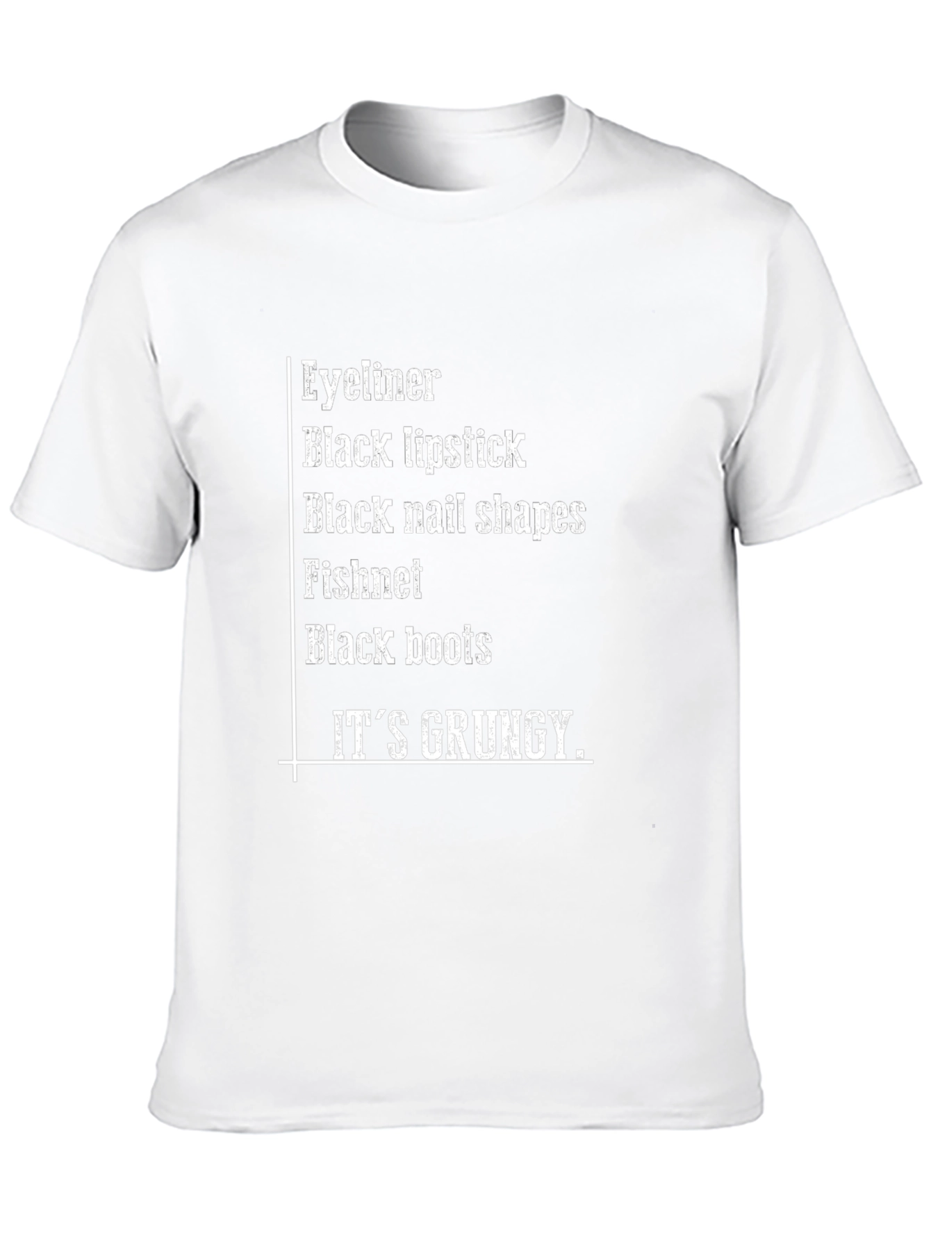 Grunge Aesthetic T-Shirt - Eyeliner Boots