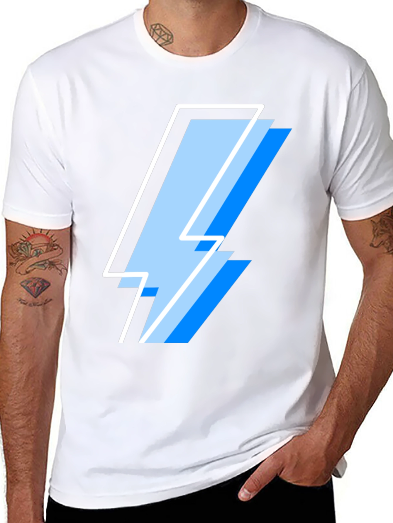 Lightning Bolt Graphic Tee - Cool Casual Style