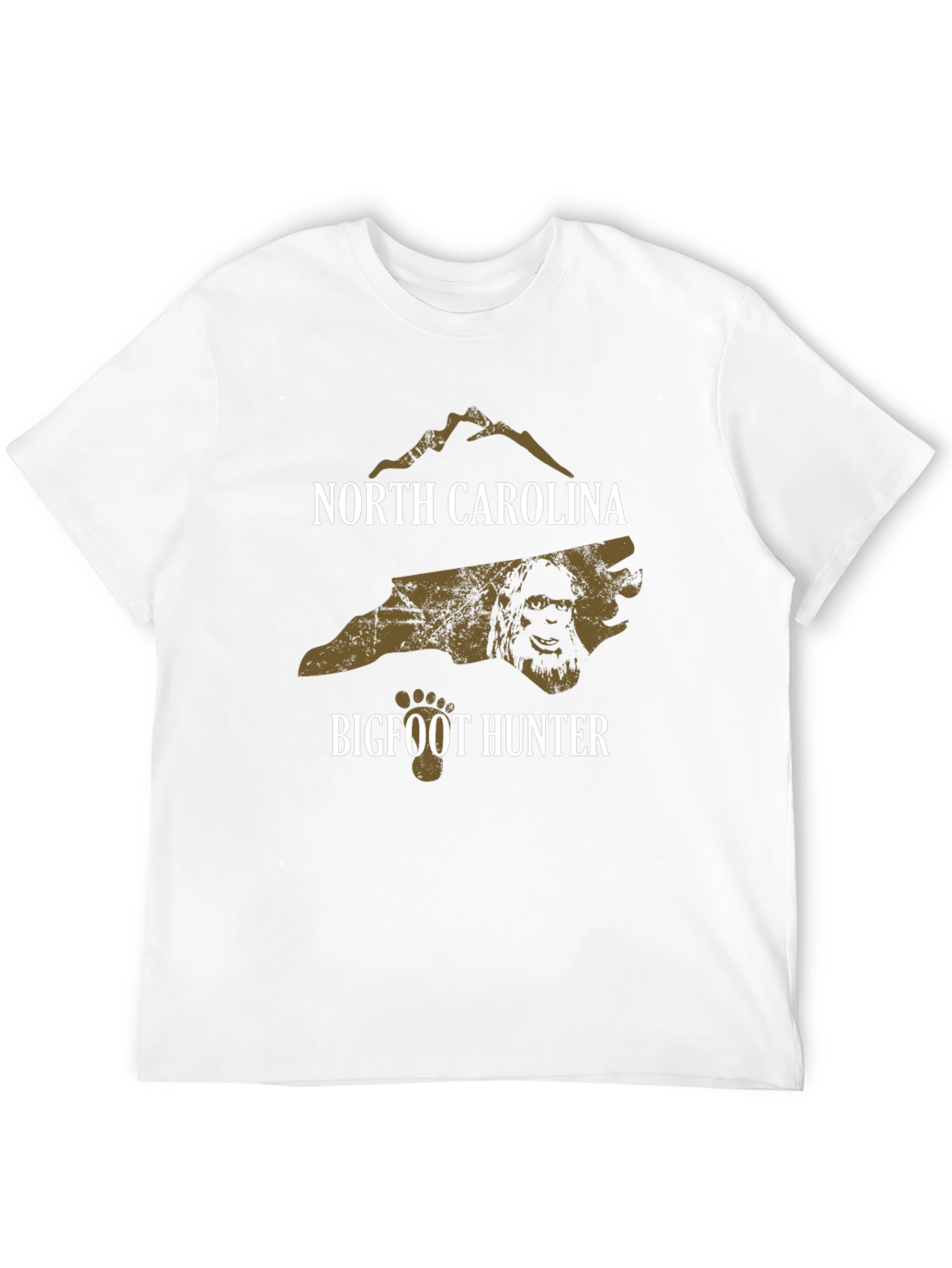 North Carolina Bigfoot Hunter Graphic T-Shirt