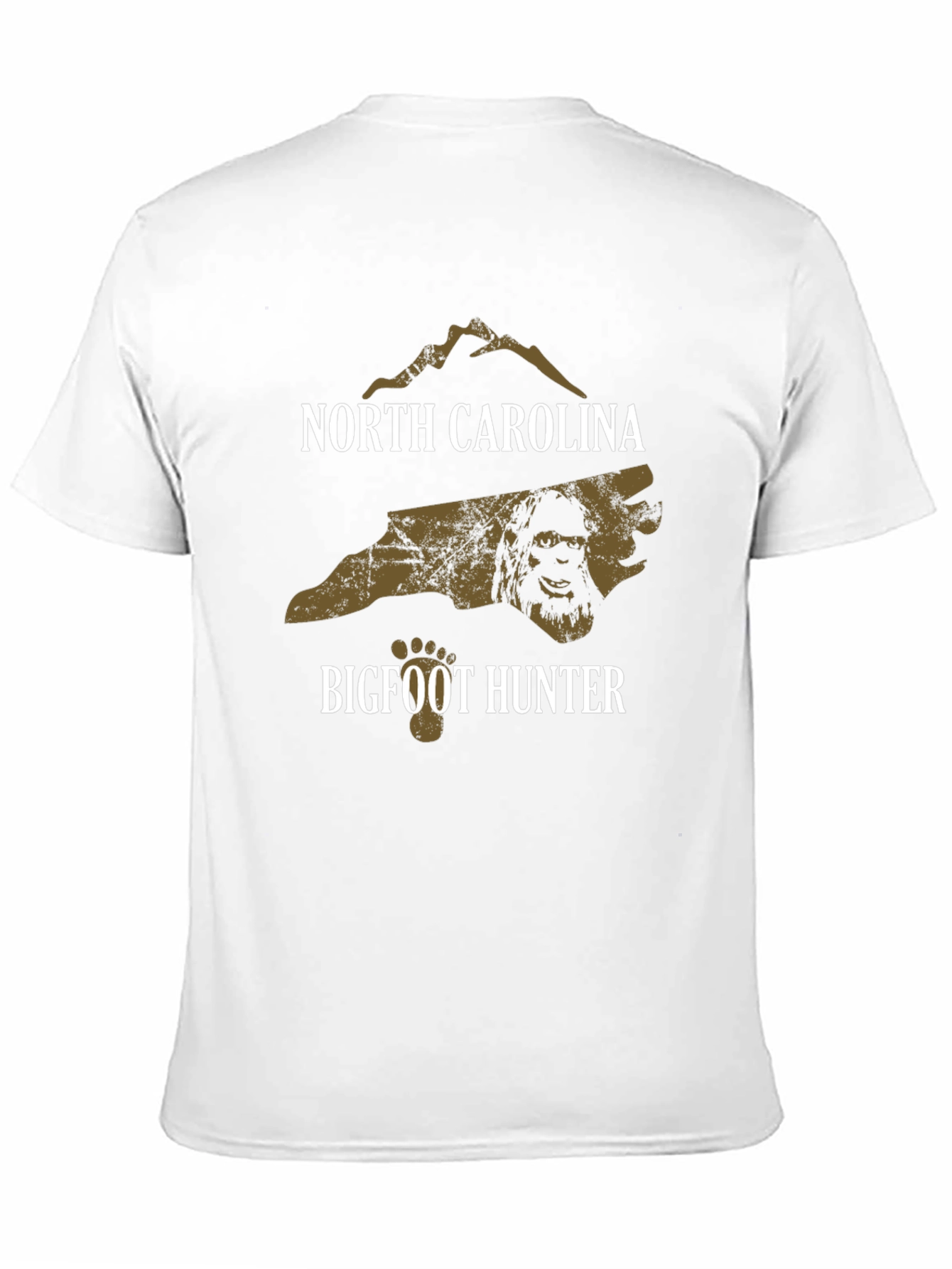 North Carolina Bigfoot Hunter Graphic T-Shirt