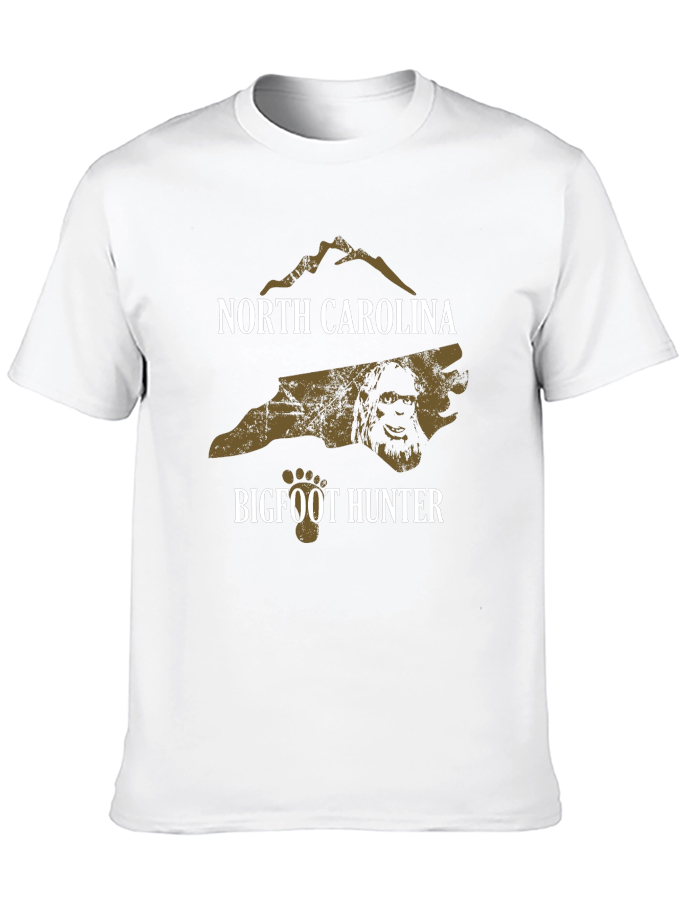 North Carolina Bigfoot Hunter Graphic T-Shirt