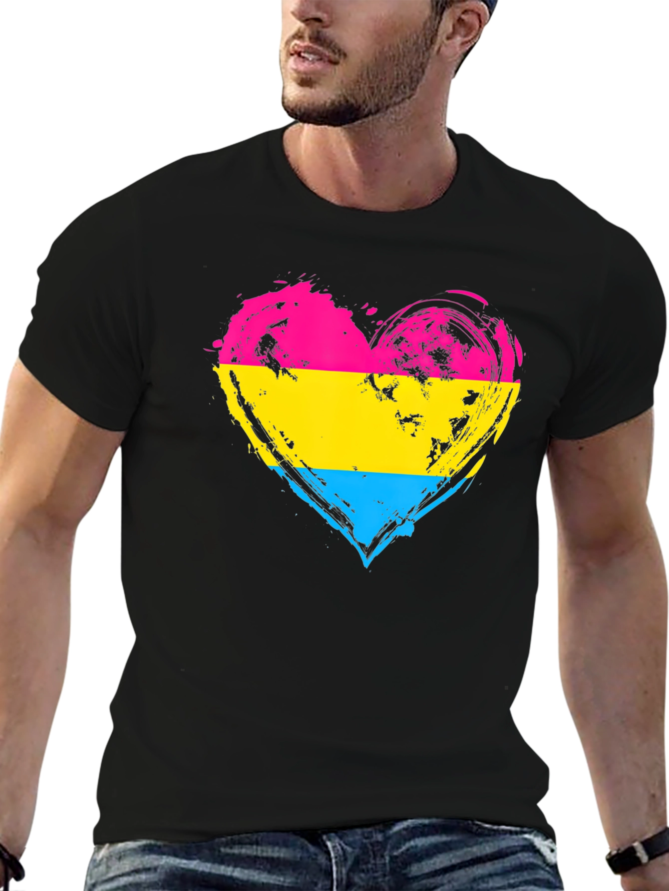 Pansexual Pride Heart T-Shirt