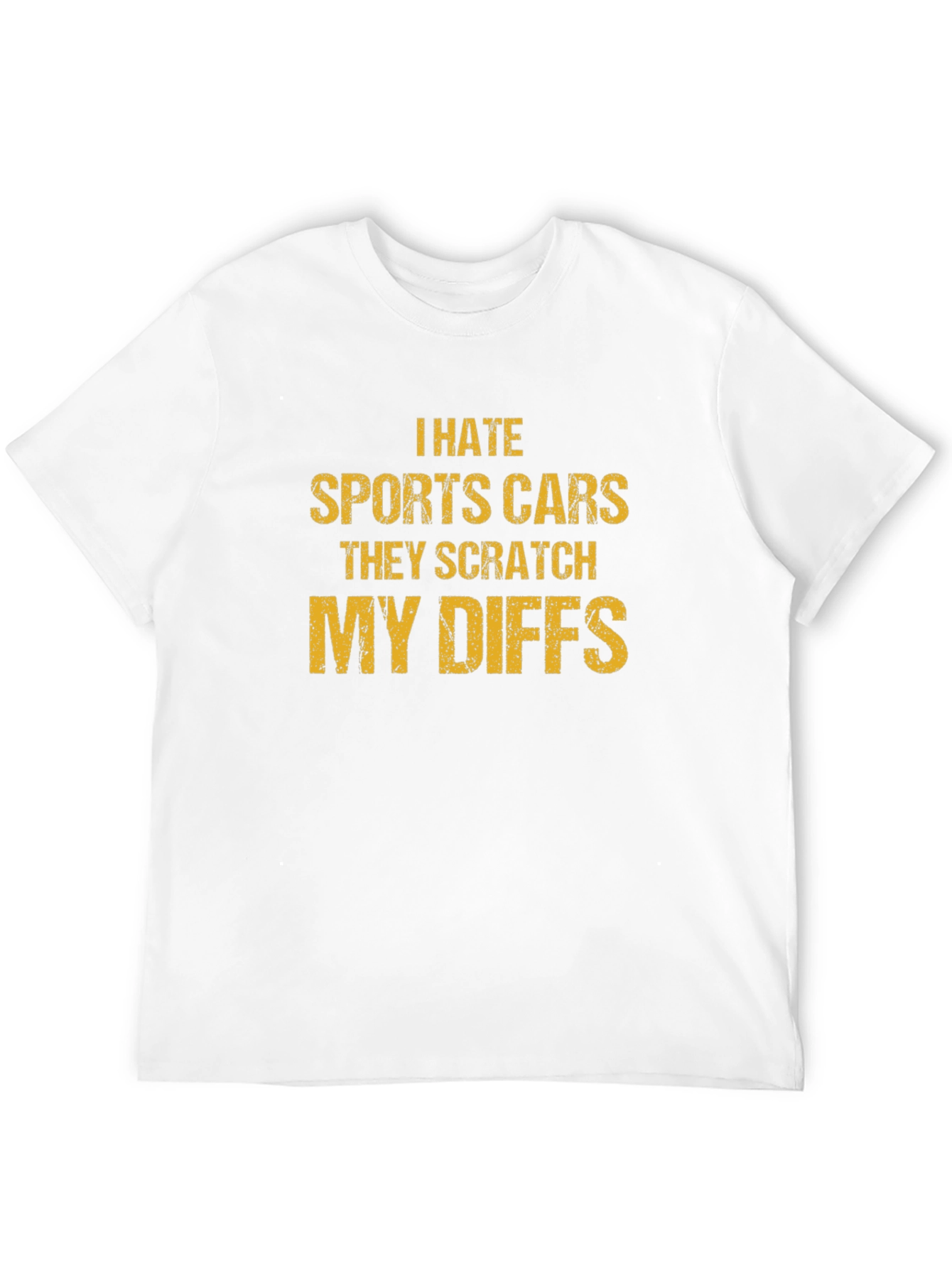 I Hate Sports Cars Funny Graphic T-Shirt