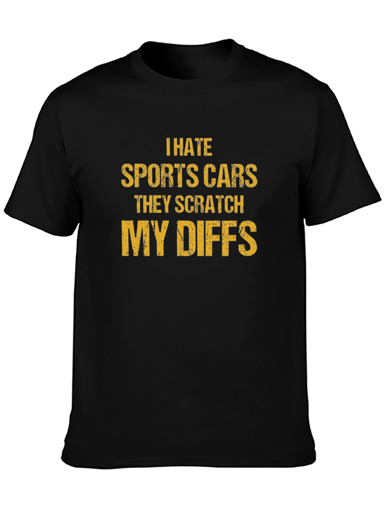 I Hate Sports Cars Funny Graphic T-Shirt