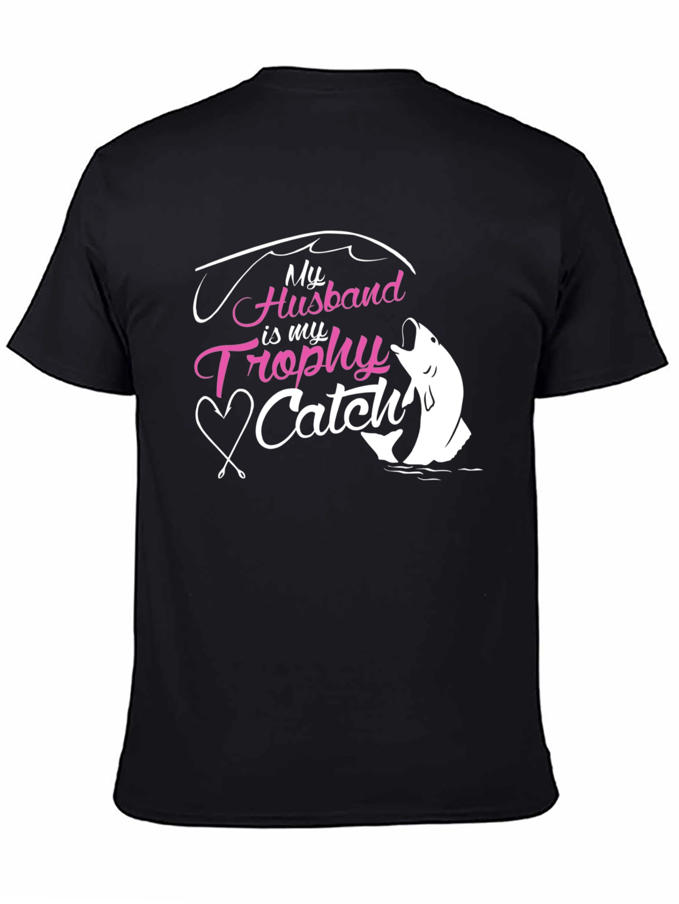 Husband Trophy Catch Graphic T-Shirt