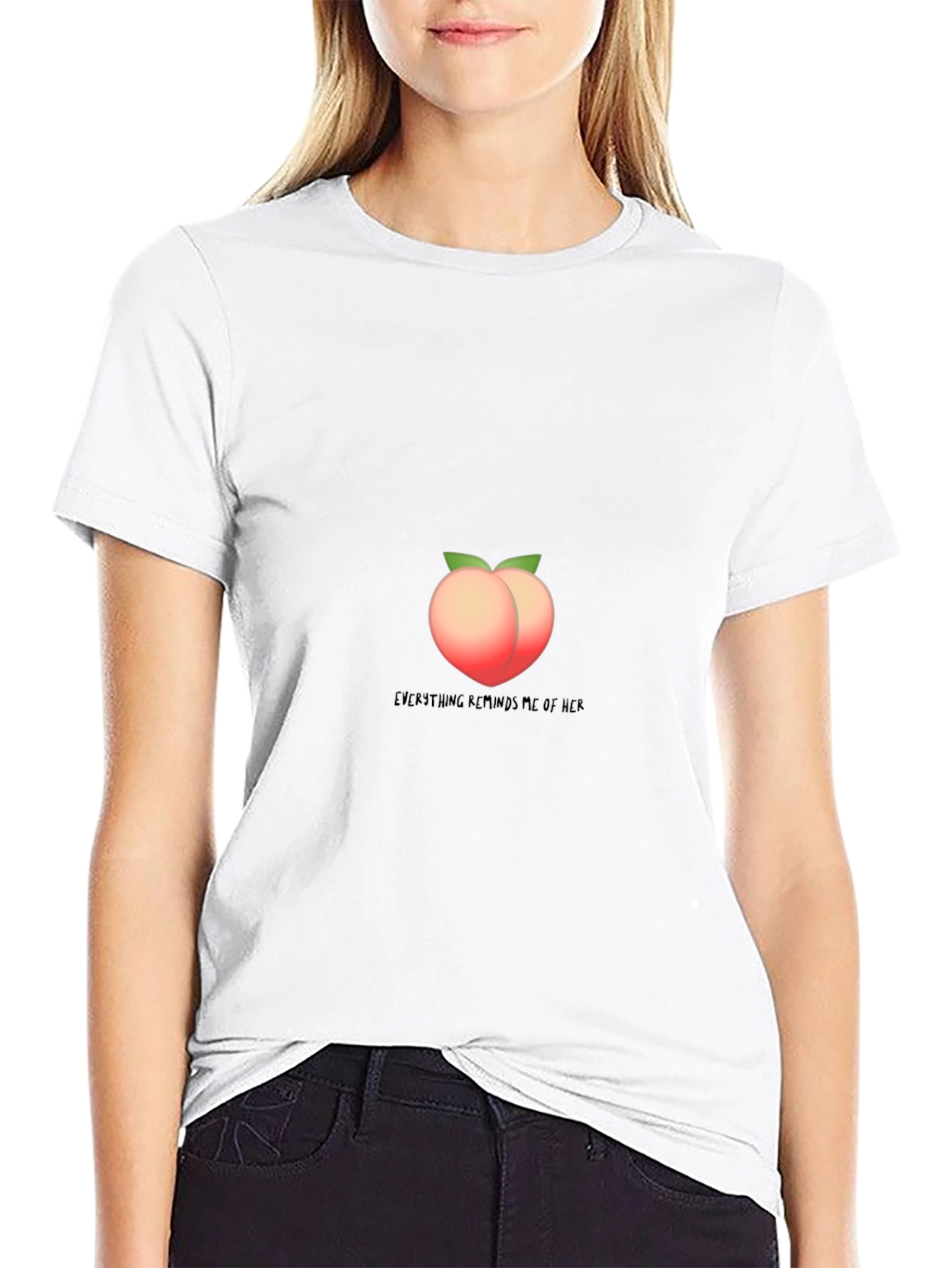 Peach Emoji Tee: Everything Reminds Me of Her