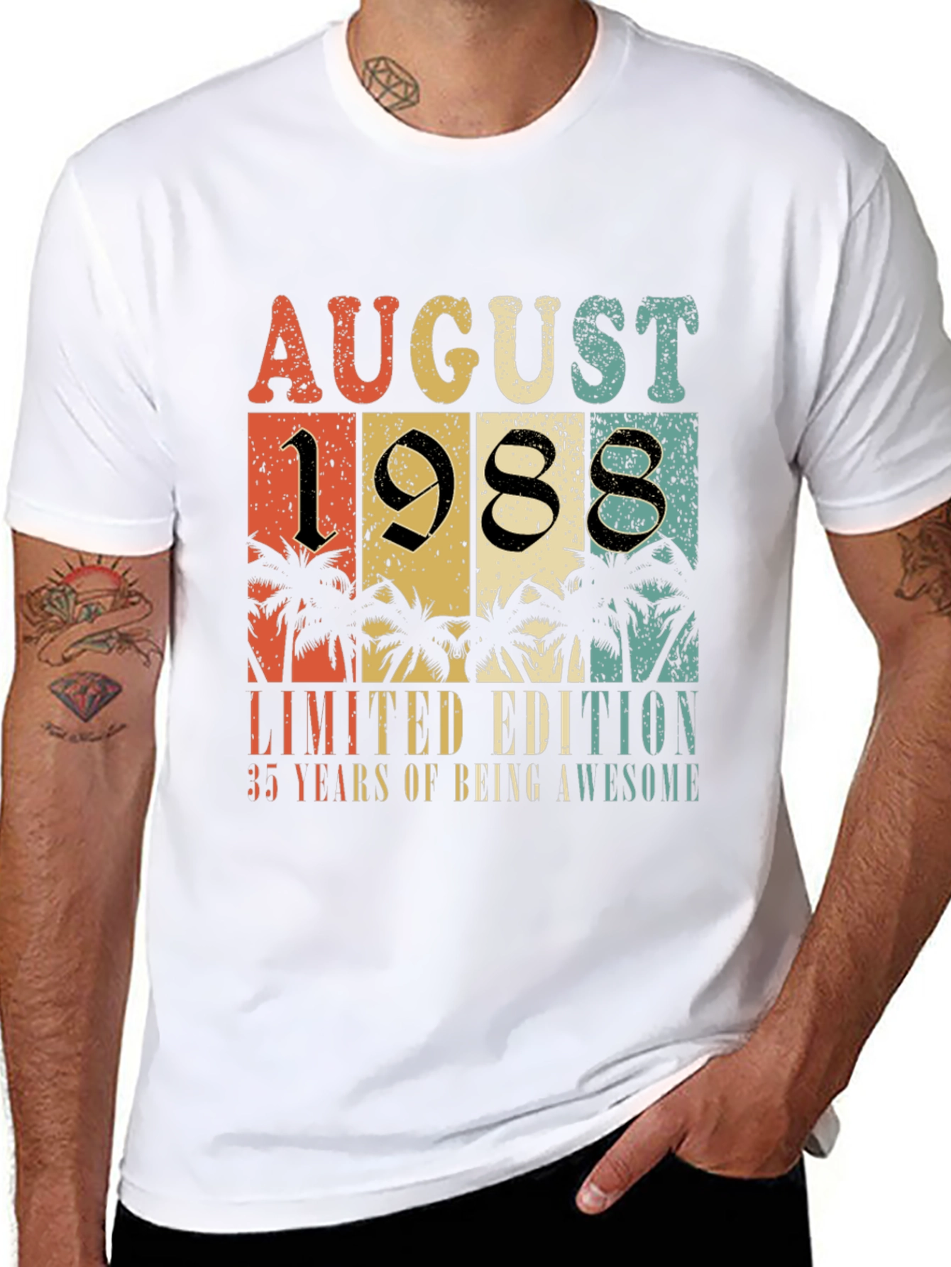 August 1988 Limited Edition 35th Birthday T-Shirt