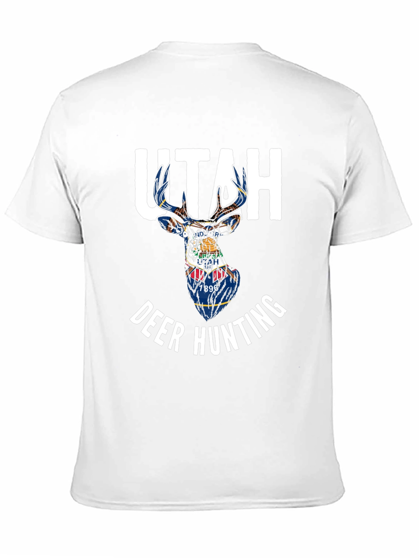Utah Deer Hunting State Flag T-Shirt