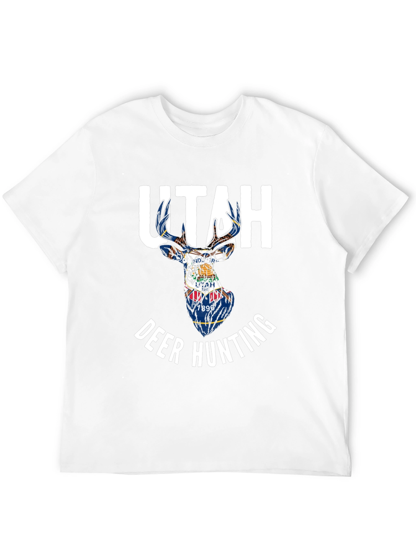 Utah Deer Hunting State Flag T-Shirt