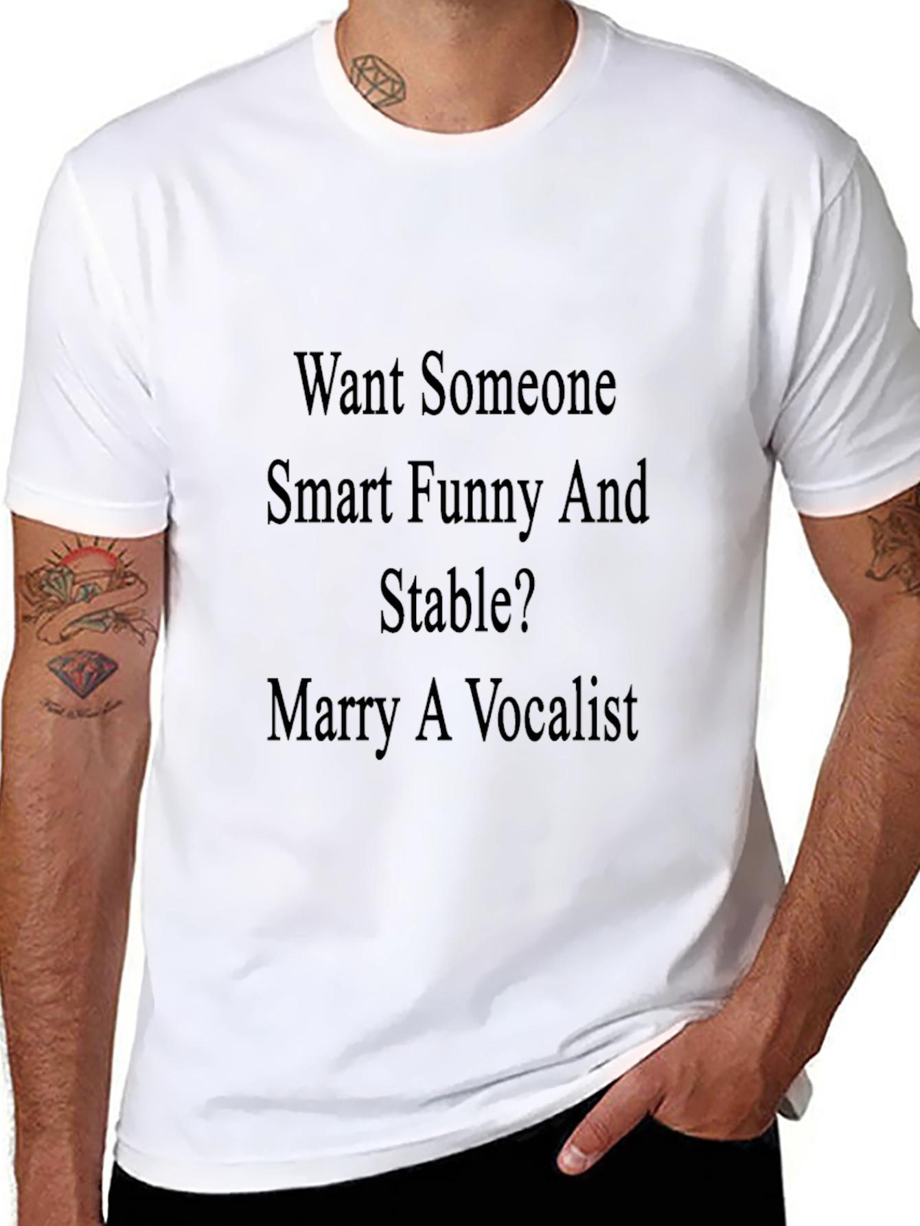 Vocalist T-Shirt: Smart Funny & Stable