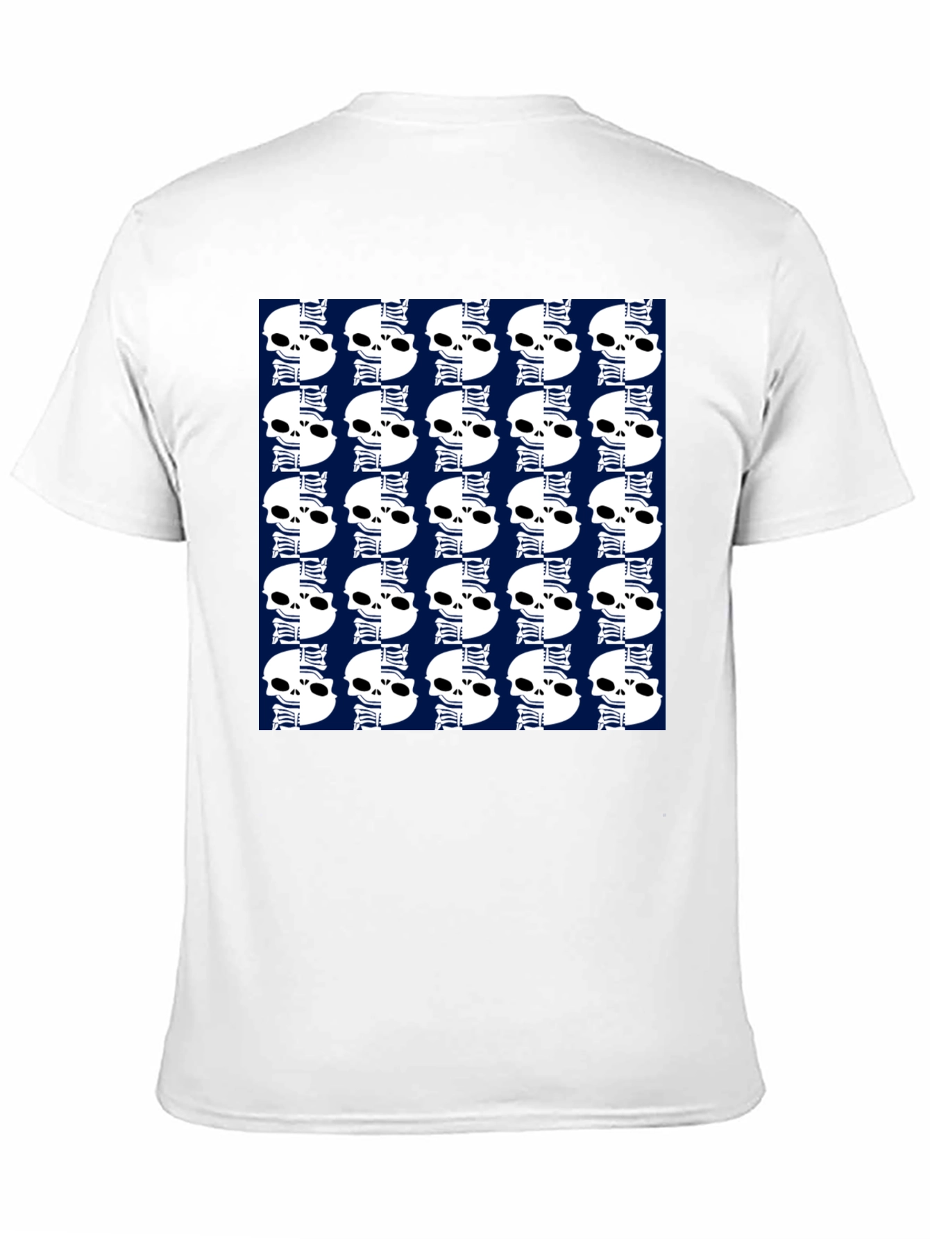 Skull Pattern Black T-Shirt
