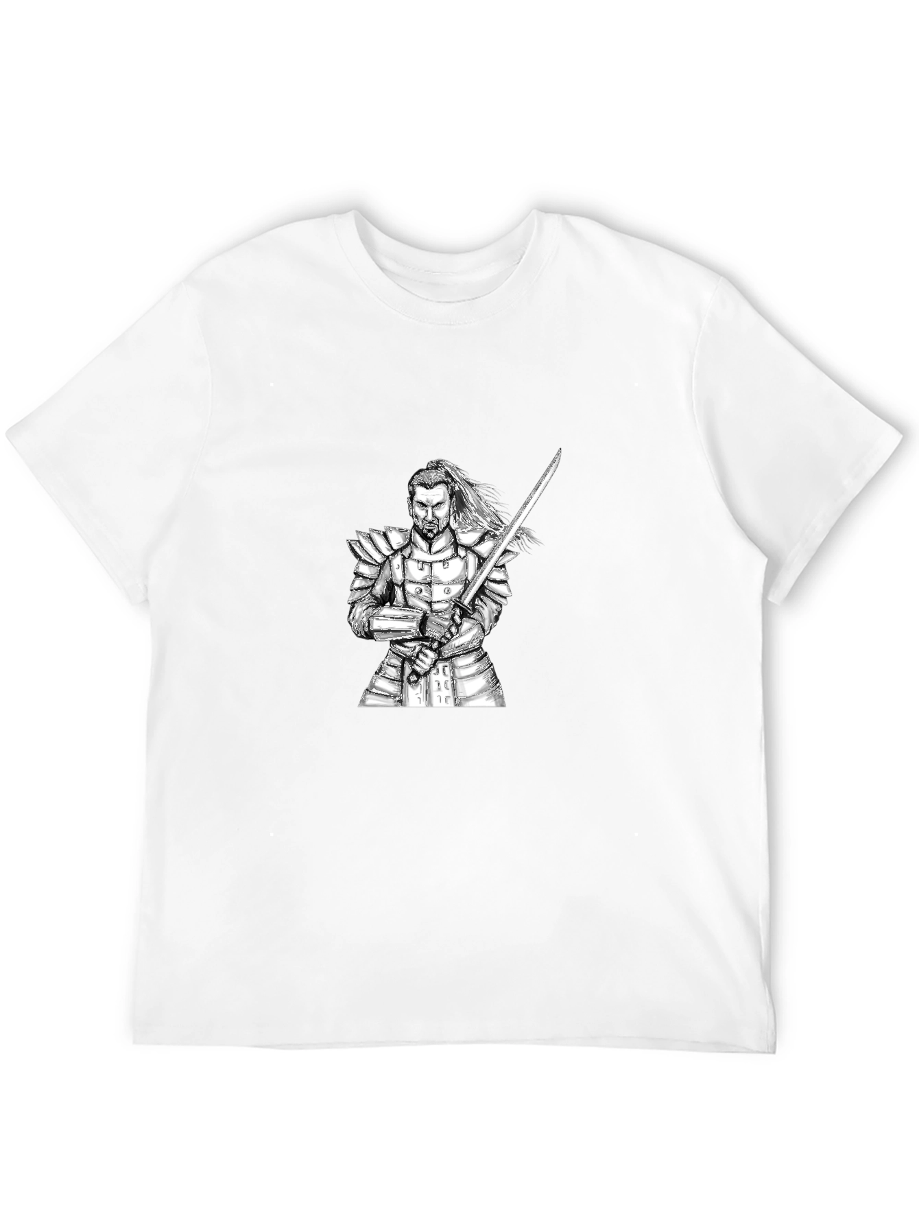 Samurai Warrior Graphic Black T-Shirt