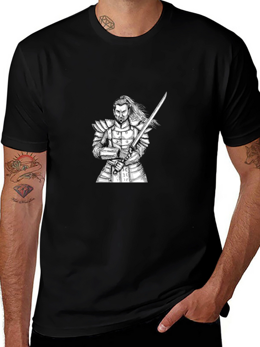 Samurai Warrior Graphic Black T-Shirt