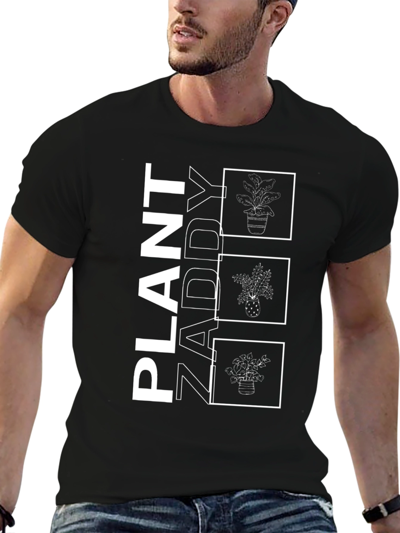 Plant Zaddy Graphic Tee - Black Cotton T-Shirt