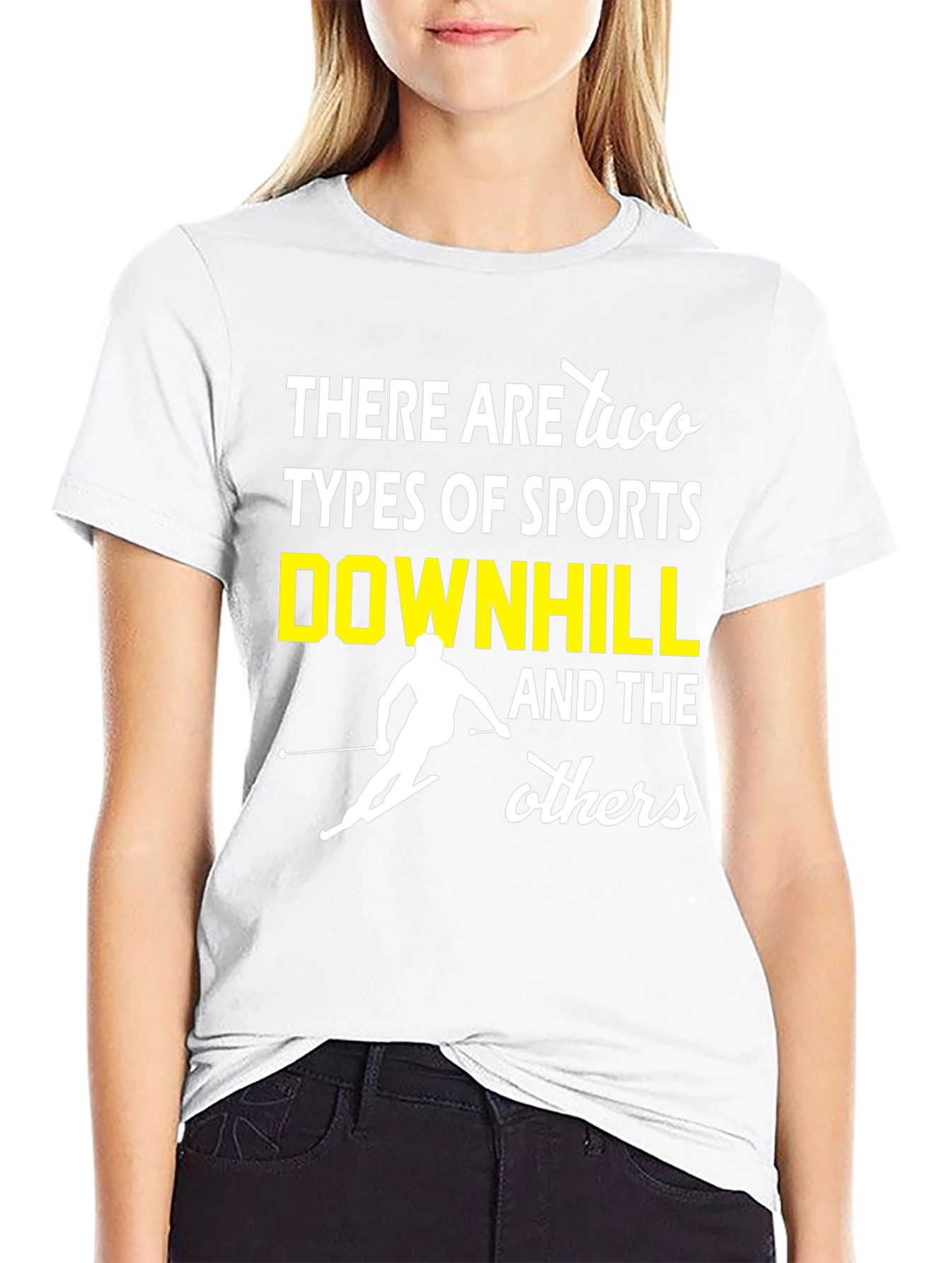 Downhill Sports T-Shirt - Funny Skiing Tee