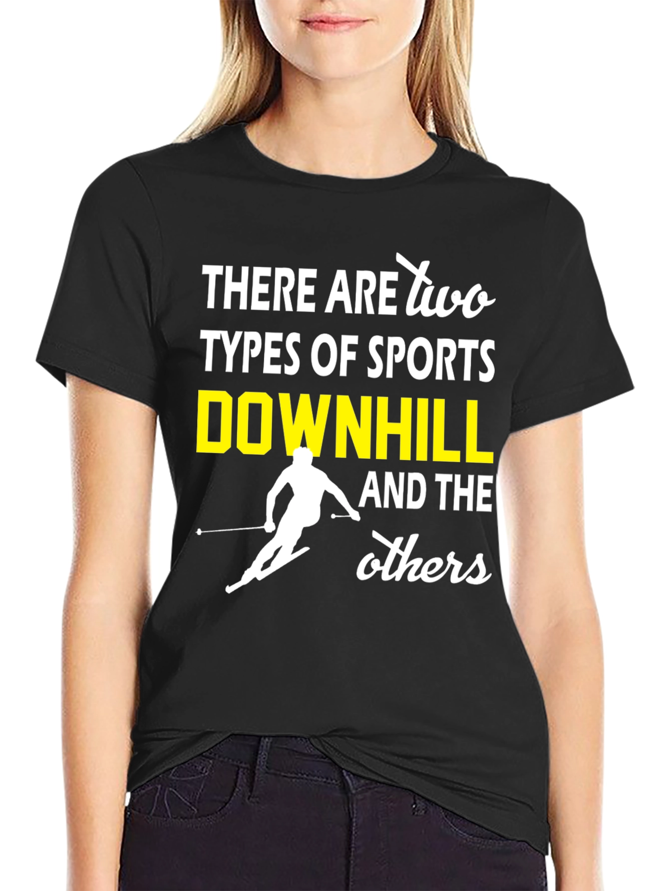 Downhill Sports T-Shirt - Funny Skiing Tee