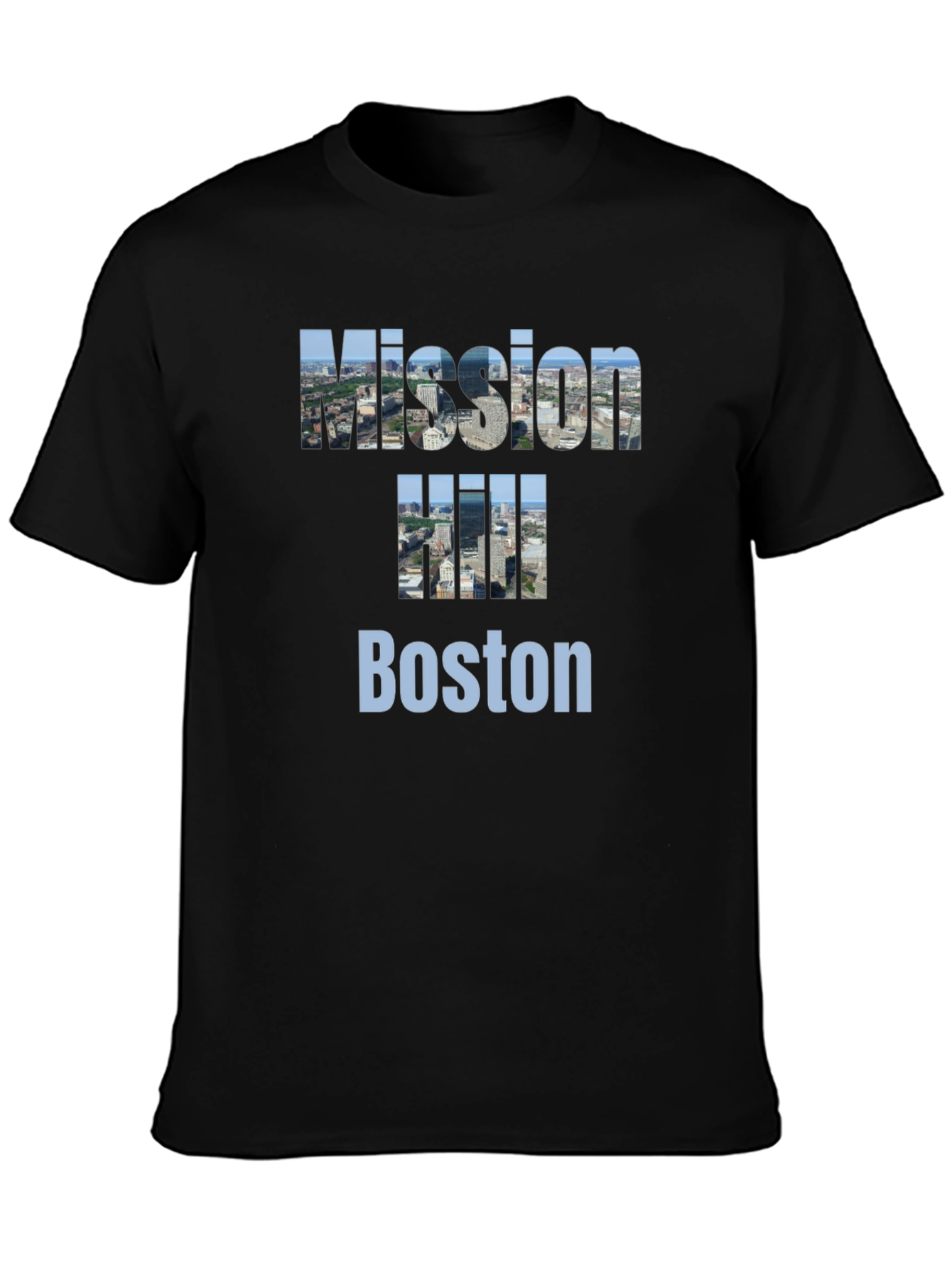 Mission Hill Boston Graphic Tee - Cityscape T-Shirt