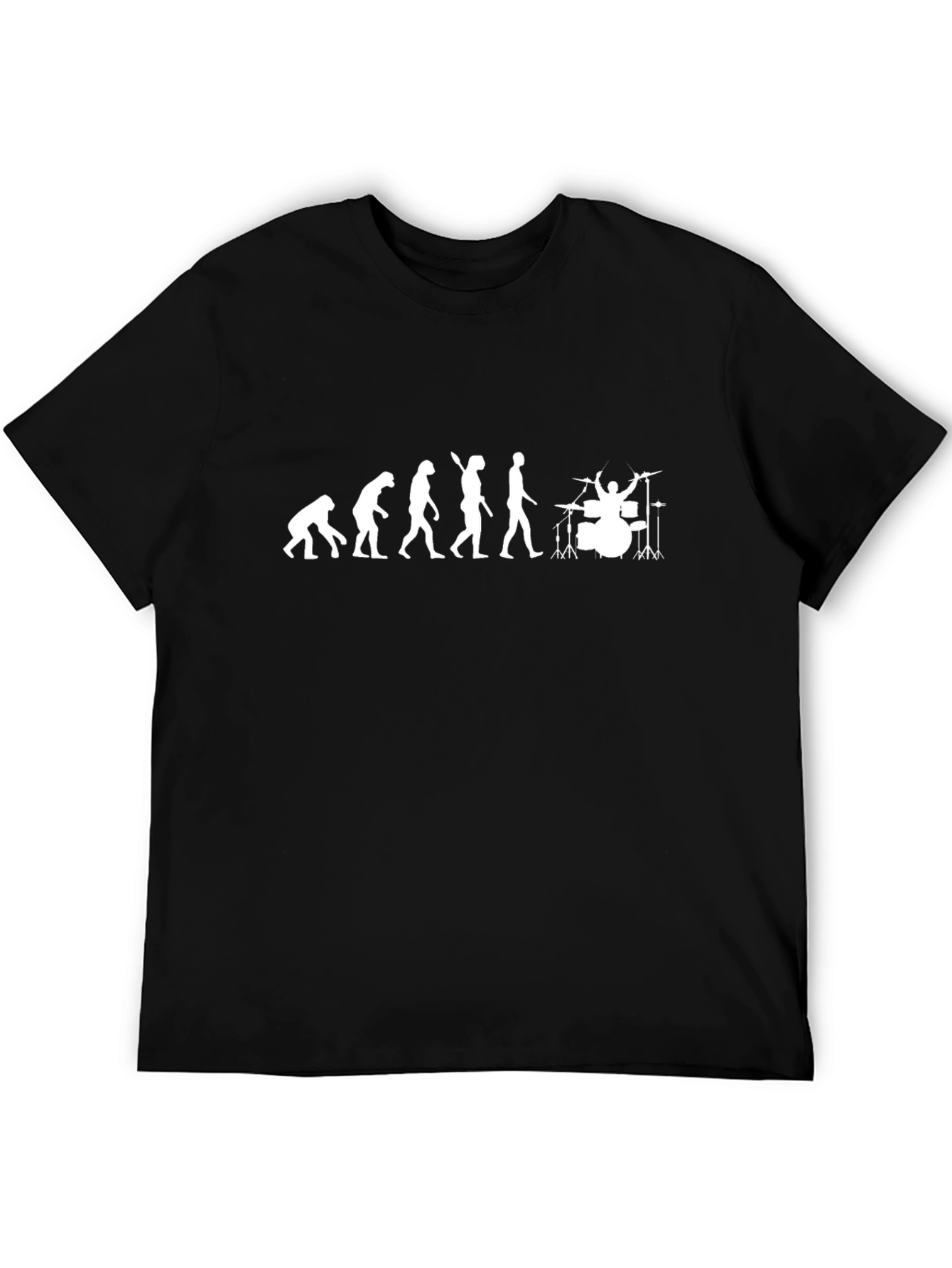 Evolution of Drumming Black T-Shirt