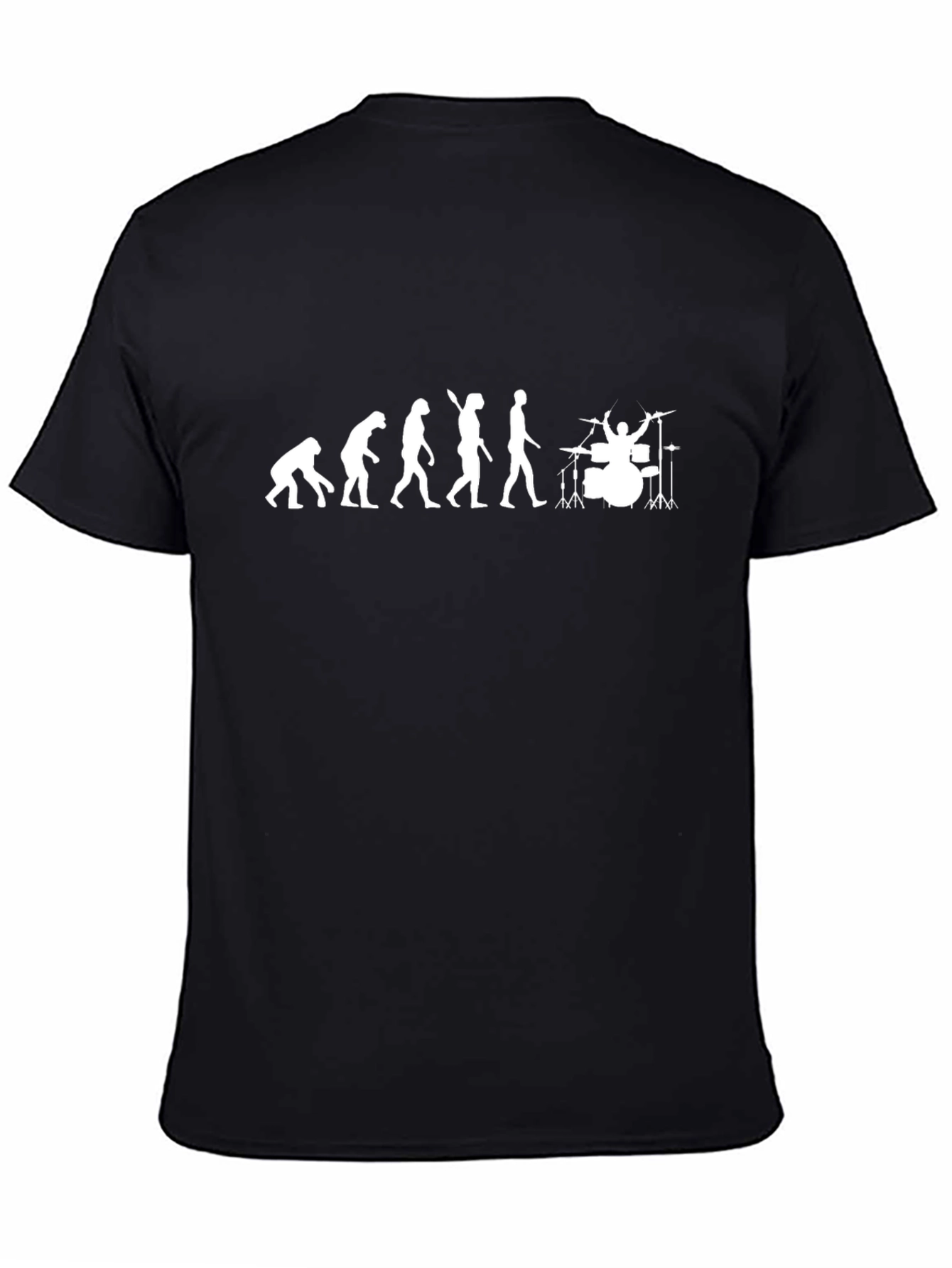 Evolution of Drumming Black T-Shirt