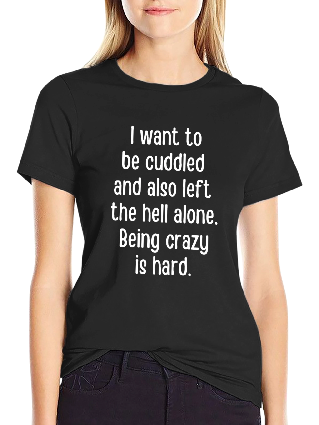 Cuddled & Alone Graphic Tee - Funny Statement Shirt