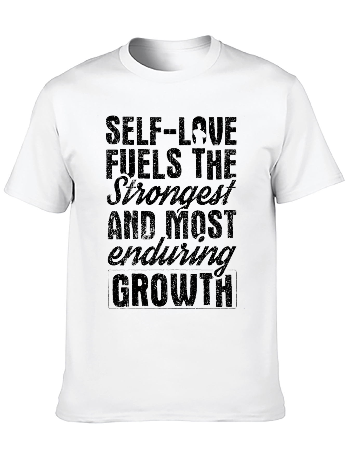 Self-Love Fuels Growth Black T-Shirt